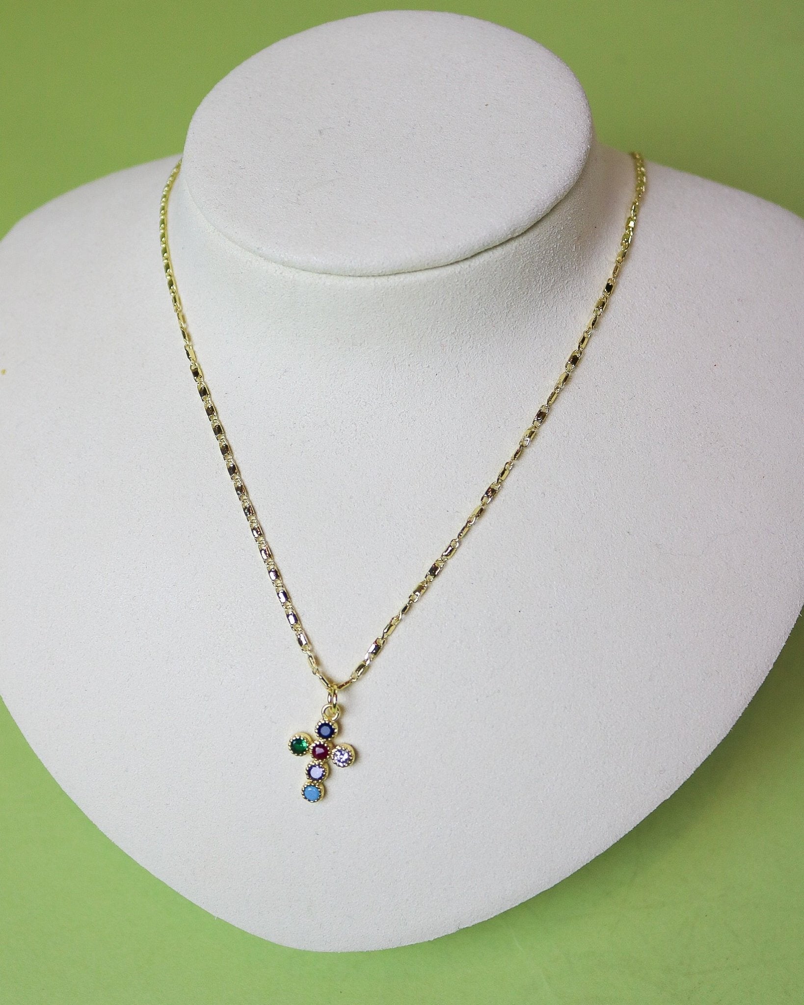 Bubble Cross Necklace - Olive You BoutiqueGemelli233075Bubble Cross Necklace