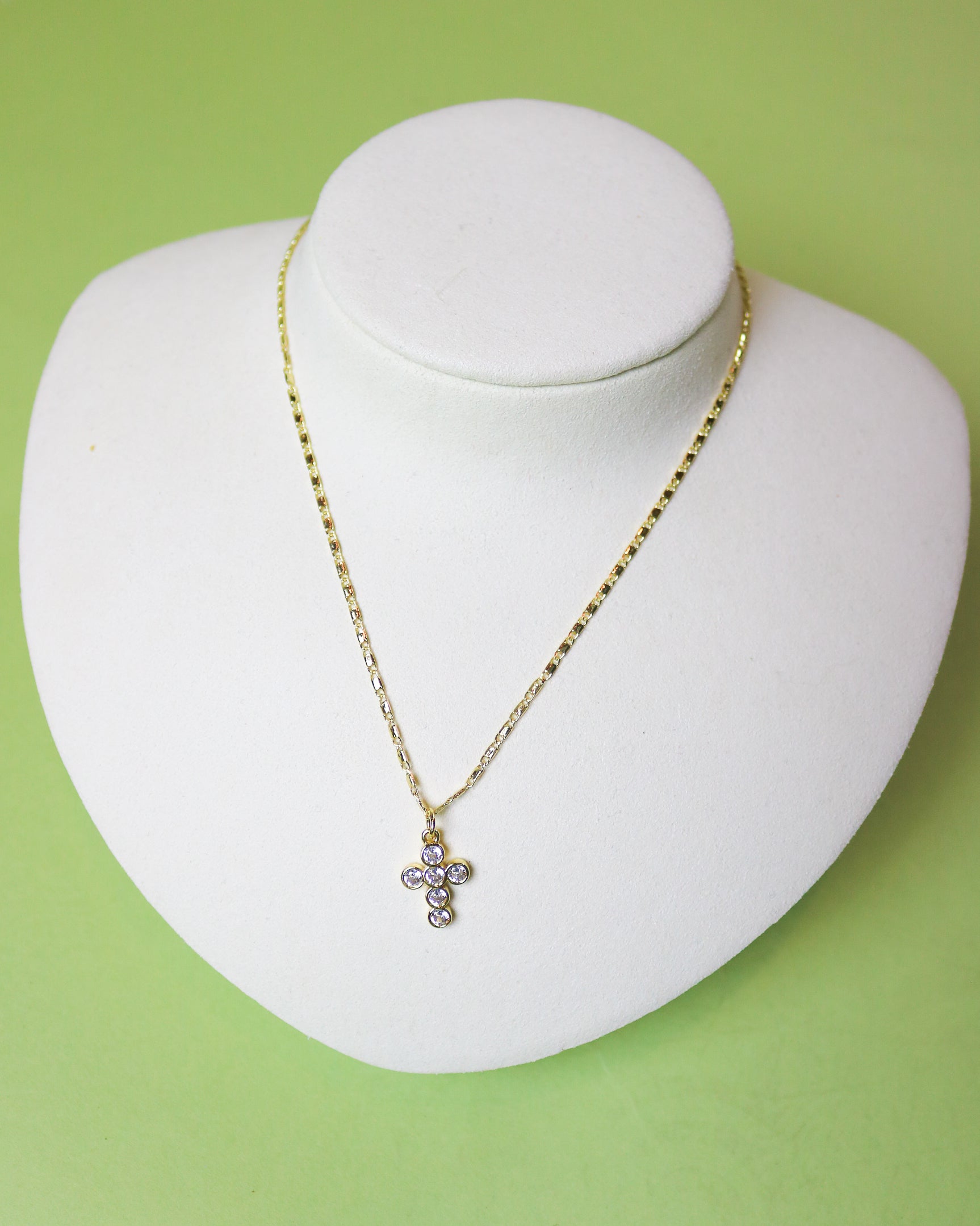 Bubble Cross Necklace - Olive You BoutiqueGemelli233076Bubble Cross Necklace