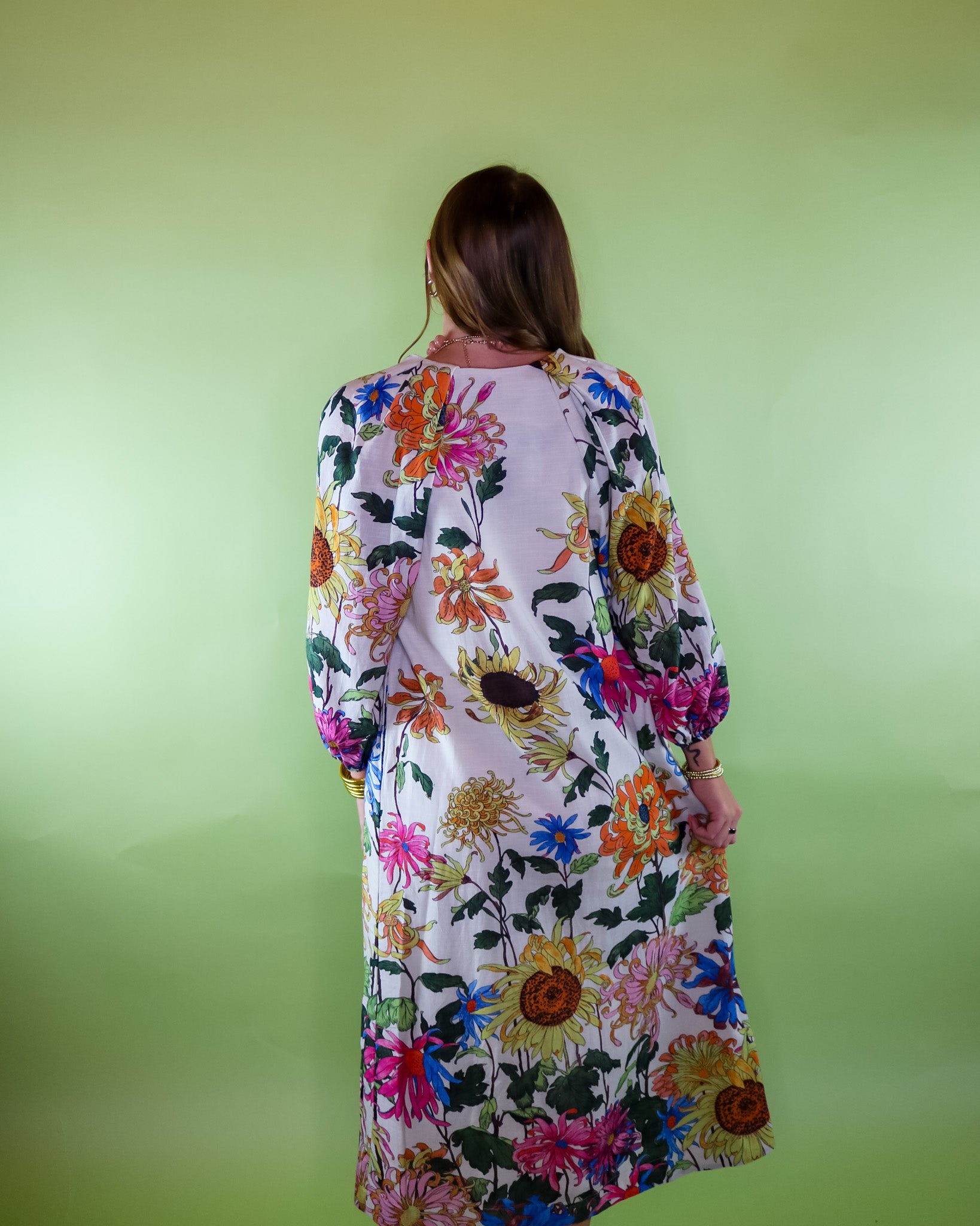 Midnight Garden Party Midi Dress - Olive You BoutiqueUNCLE FRANK23055275764