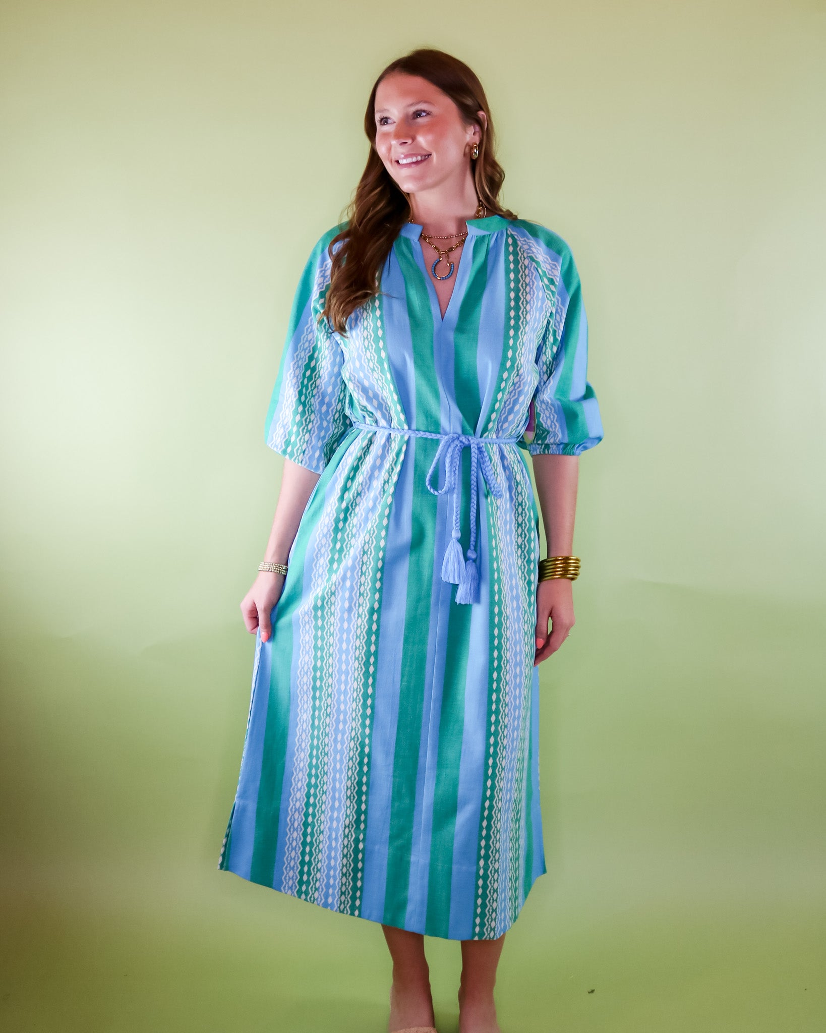 Coastal Tide Midi Dress - Olive You BoutiqueUNCLE FRANK23058075739