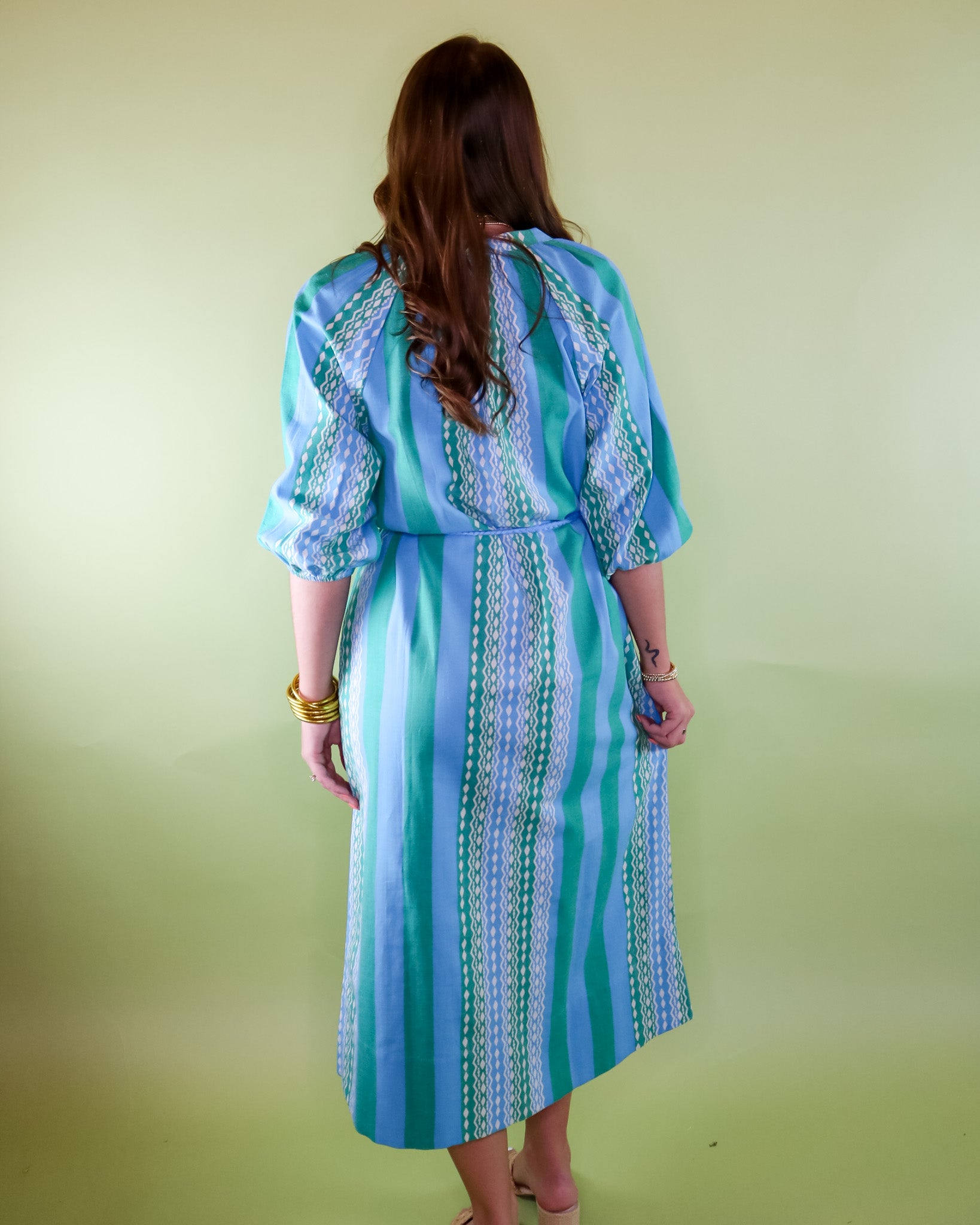 Coastal Tide Midi Dress - Olive You BoutiqueUNCLE FRANK23058075739