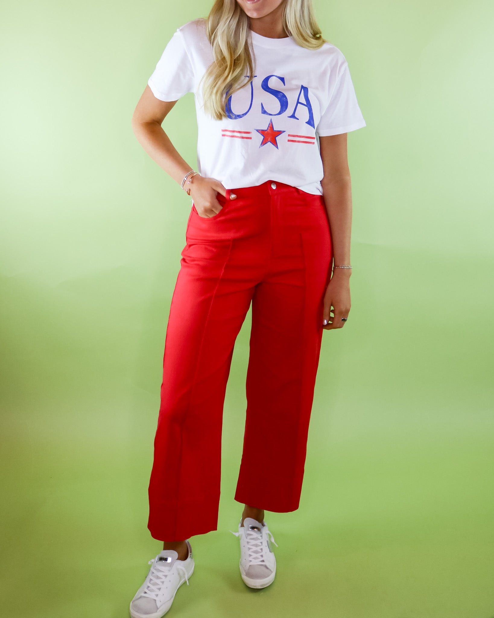 USA Star Tee - Olive You BoutiqueZ SUPPLY230218ZLT262652