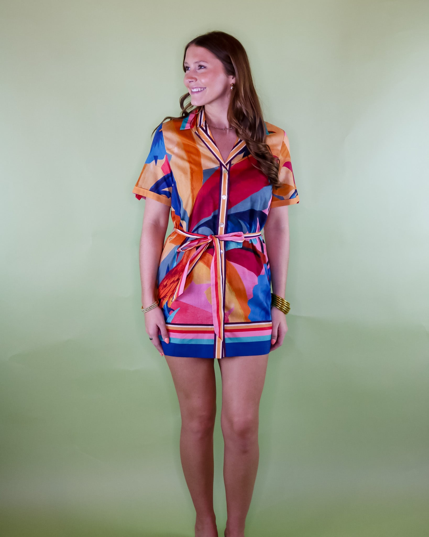Rain Forest Button Front Coverup - Olive You BoutiqueFARM RIO227385260204008