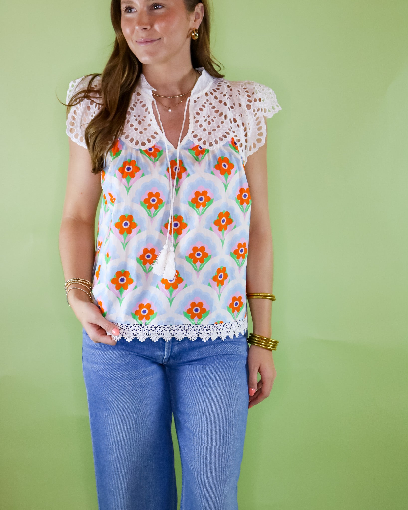 Lace the Day Away Blouse - Olive You BoutiqueOLIVE YOU232978t31238