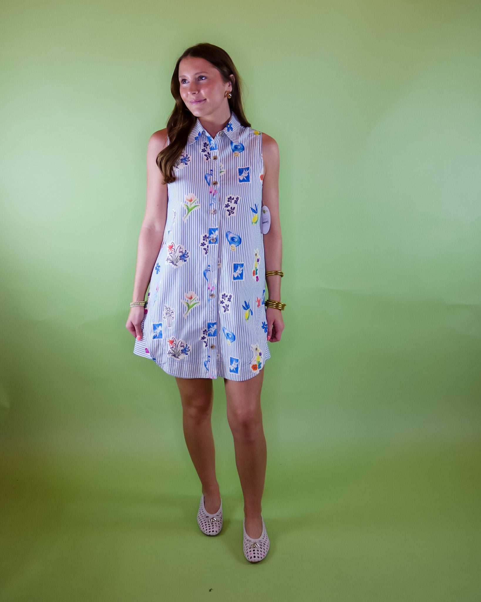 Stripes and Stamps Dress - Olive You BoutiqueOLIVE YOU232918d30645