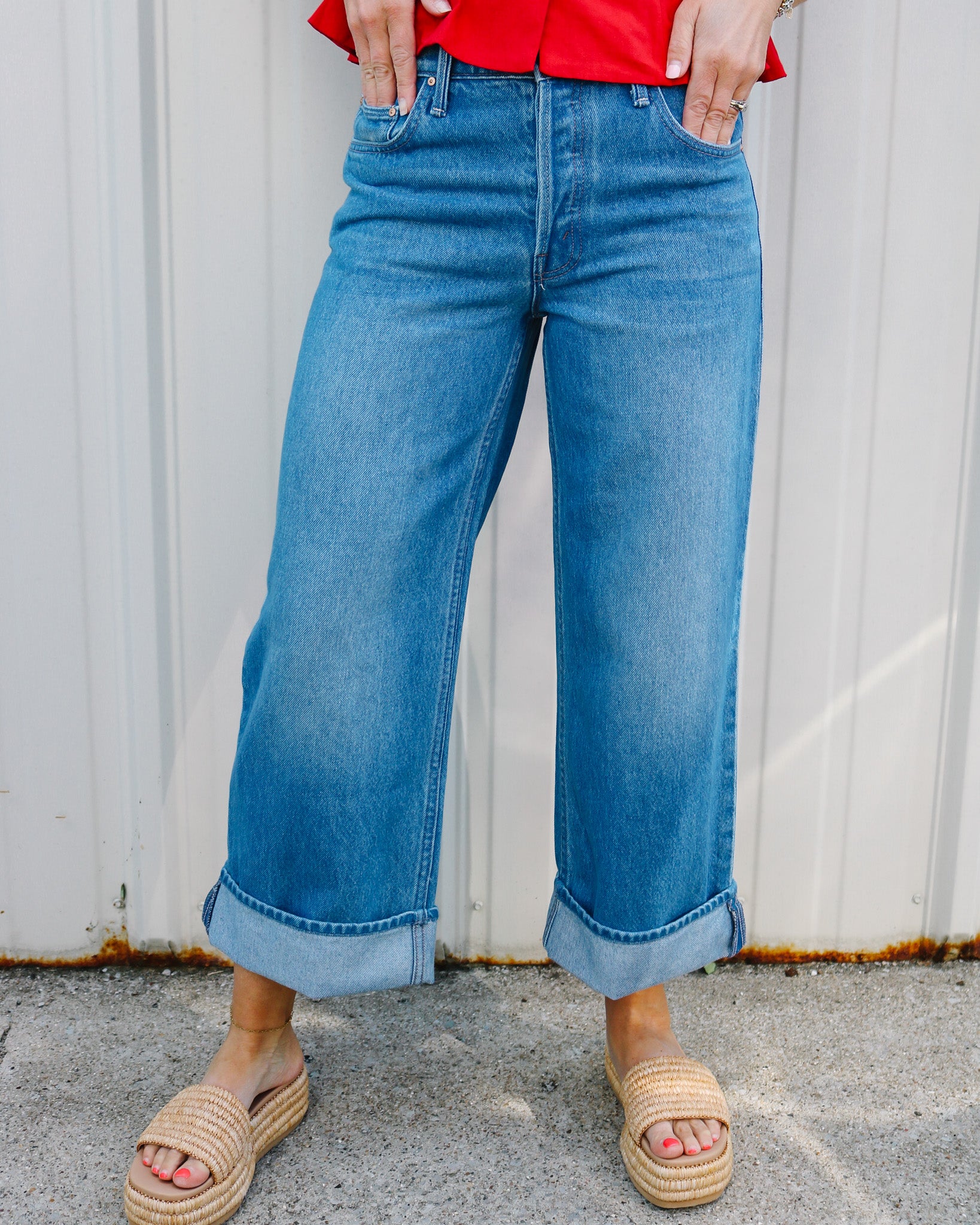Smoothie Crop Cuff - Olive You BoutiqueMOTHER DENIM23109712568-1321