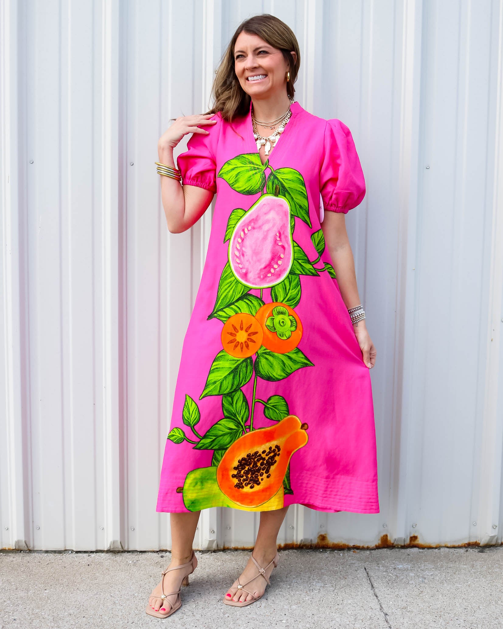 Papaya Vine Midi Dress - Olive You BoutiqueEmily McCarthy229451845