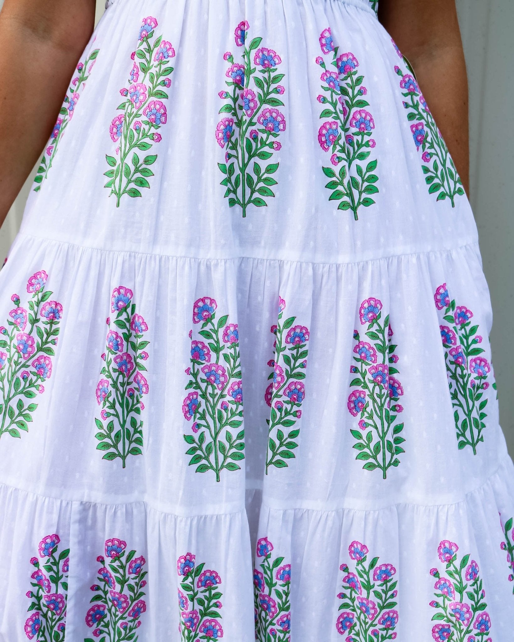 Martina Floral Tie Shoulder Dress - Olive You BoutiquePink City Prints226953SUM2645