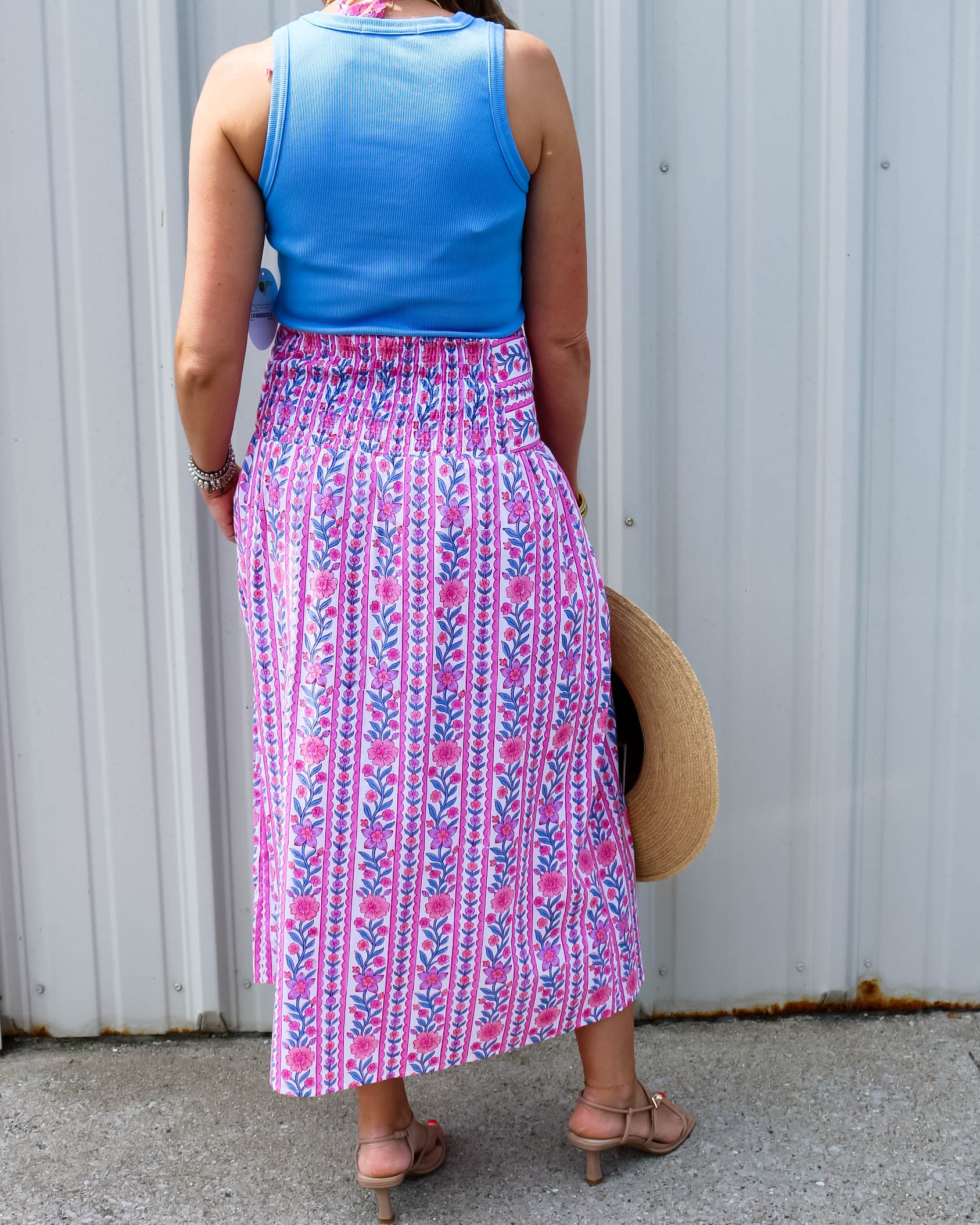 Primrose Floal Midi Skirt - Olive You BoutiquePink City Prints226937SUM2615