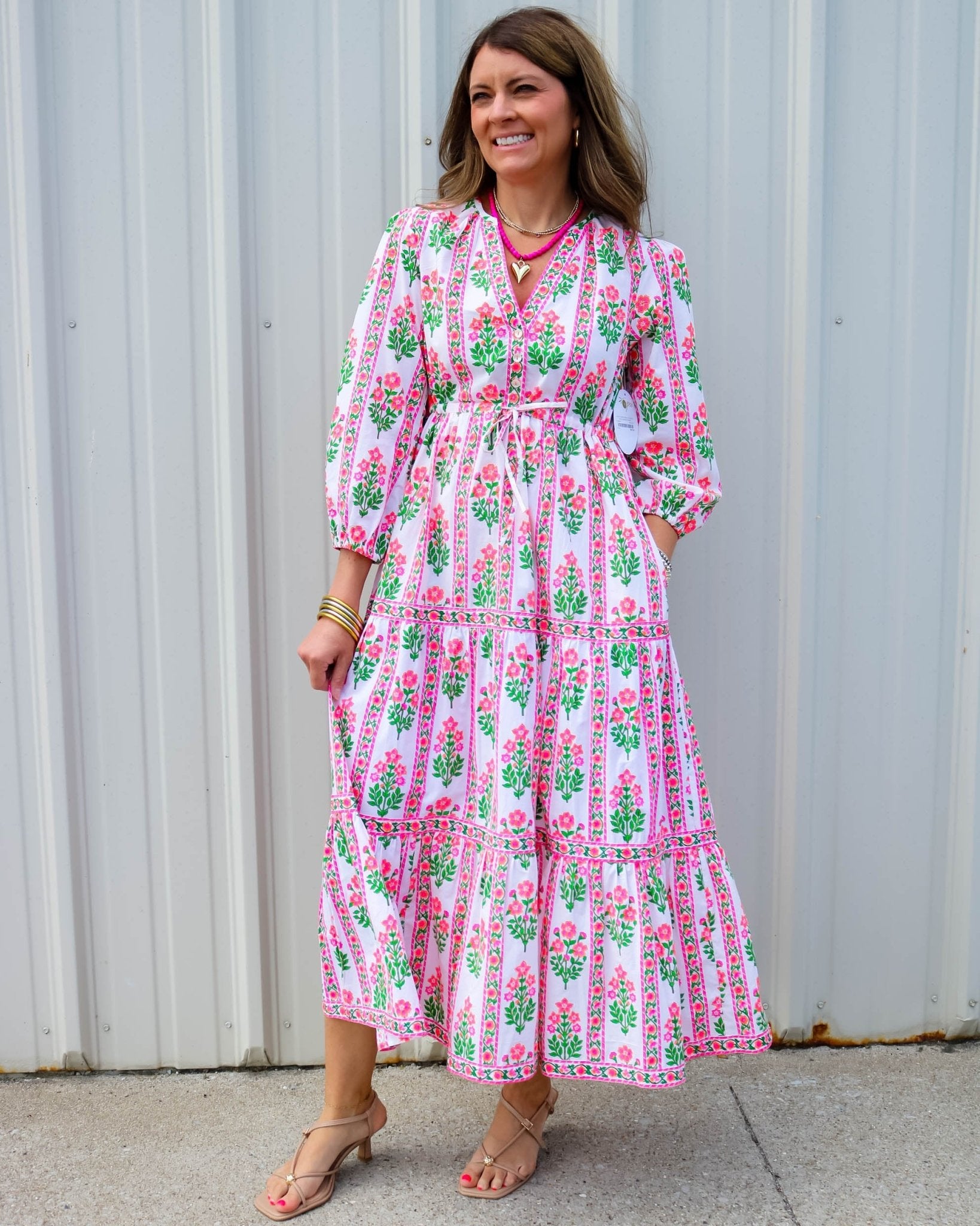 Sofia Floral Maxi - Olive You BoutiquePink City Prints226946SUM2631
