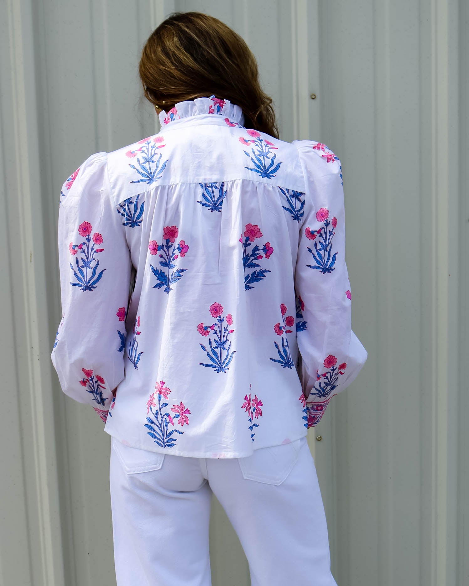 Primrose Floral Button Up Blouse - Olive You BoutiquePink City Prints226940SUM2616
