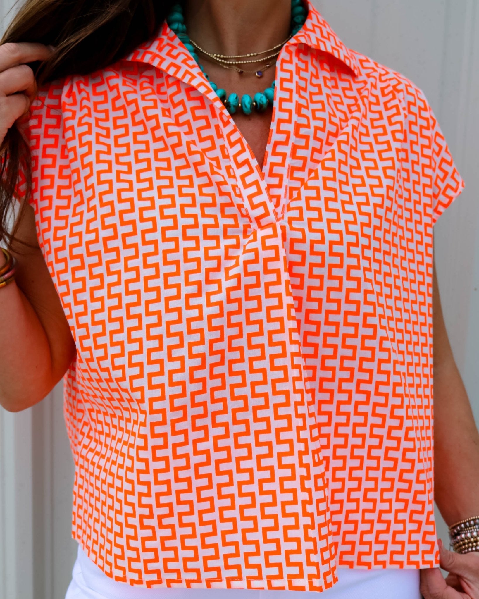 Maze Collar Blouse - Olive You BoutiqueIVY JANE230659650453