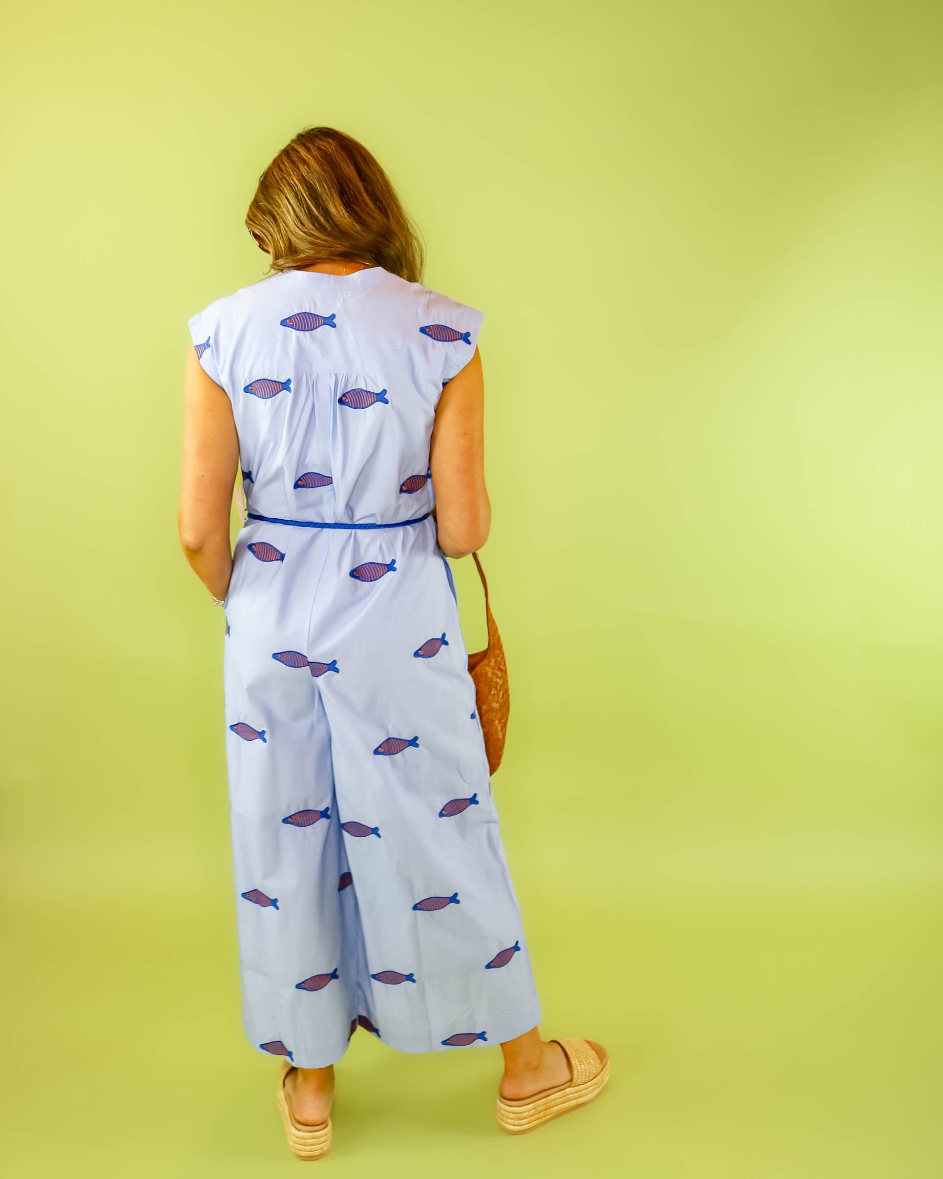 Embroidered Fish Jumpsuit - Olive You BoutiqueIVY JANE23072585007