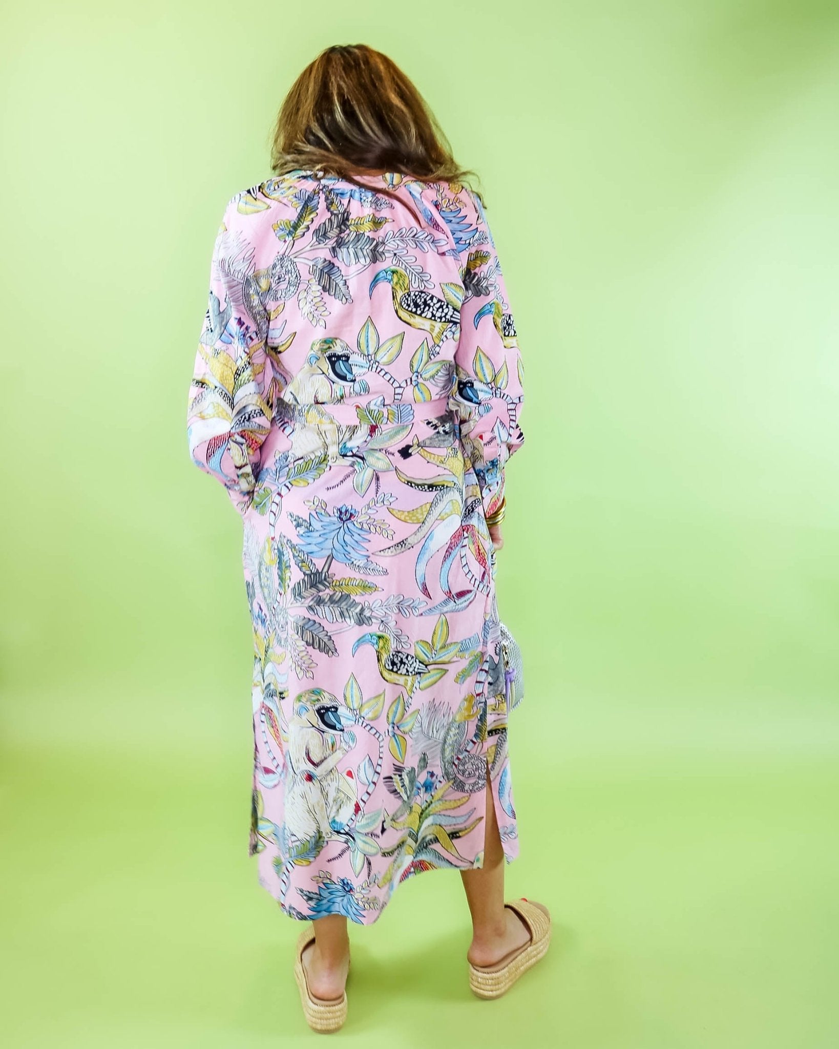 Jungle Tassle Tie Waist Midi Dress - Olive You BoutiqueIVY JANE23071775745