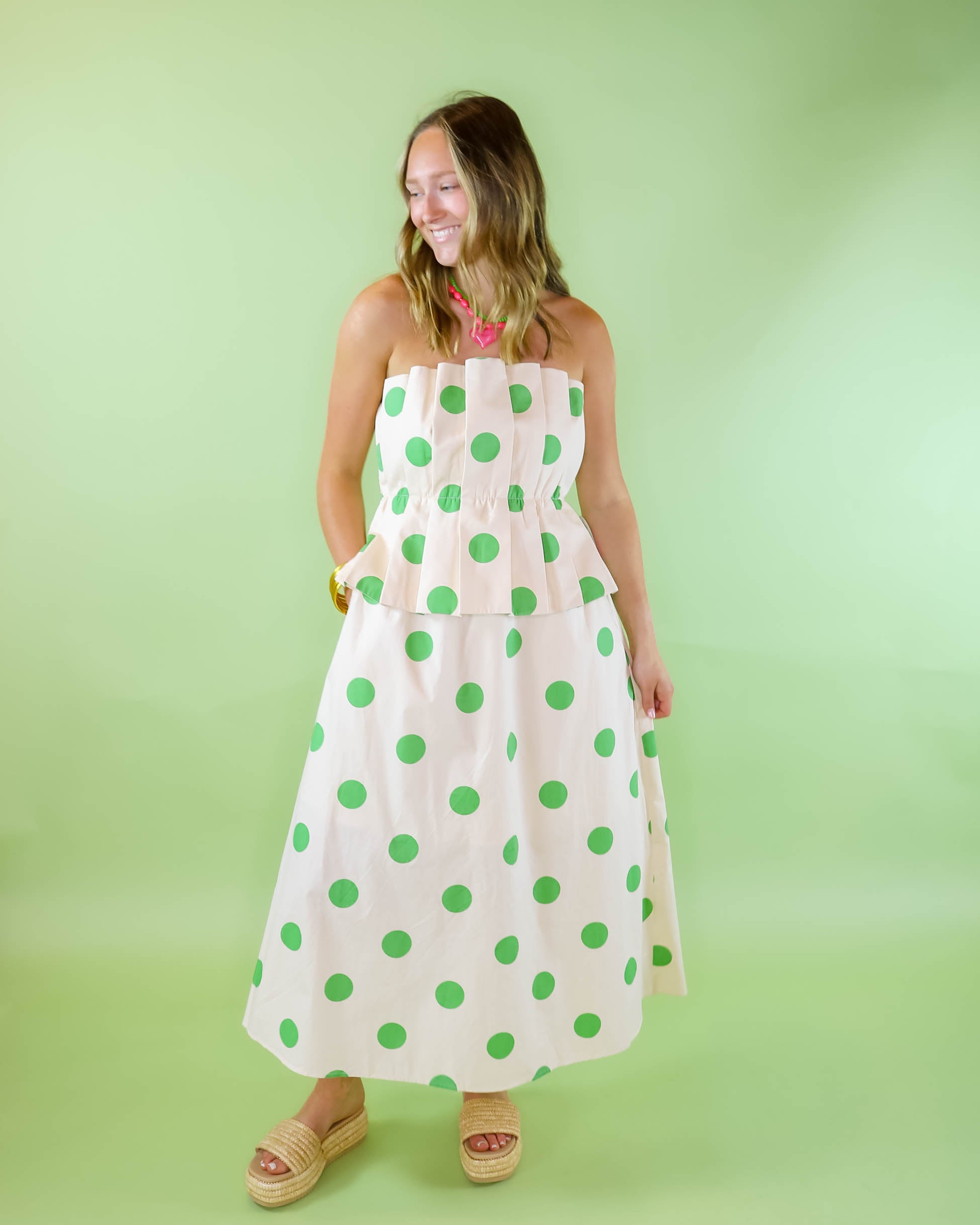 Strapless Dots Dress - Olive You BoutiqueOLIVE YOU233235d31593