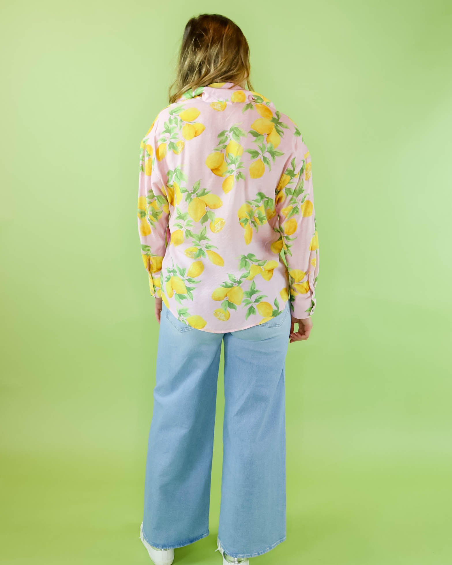 Lemon Cross V Blouse - Olive You BoutiqueIVY JANE230670650440