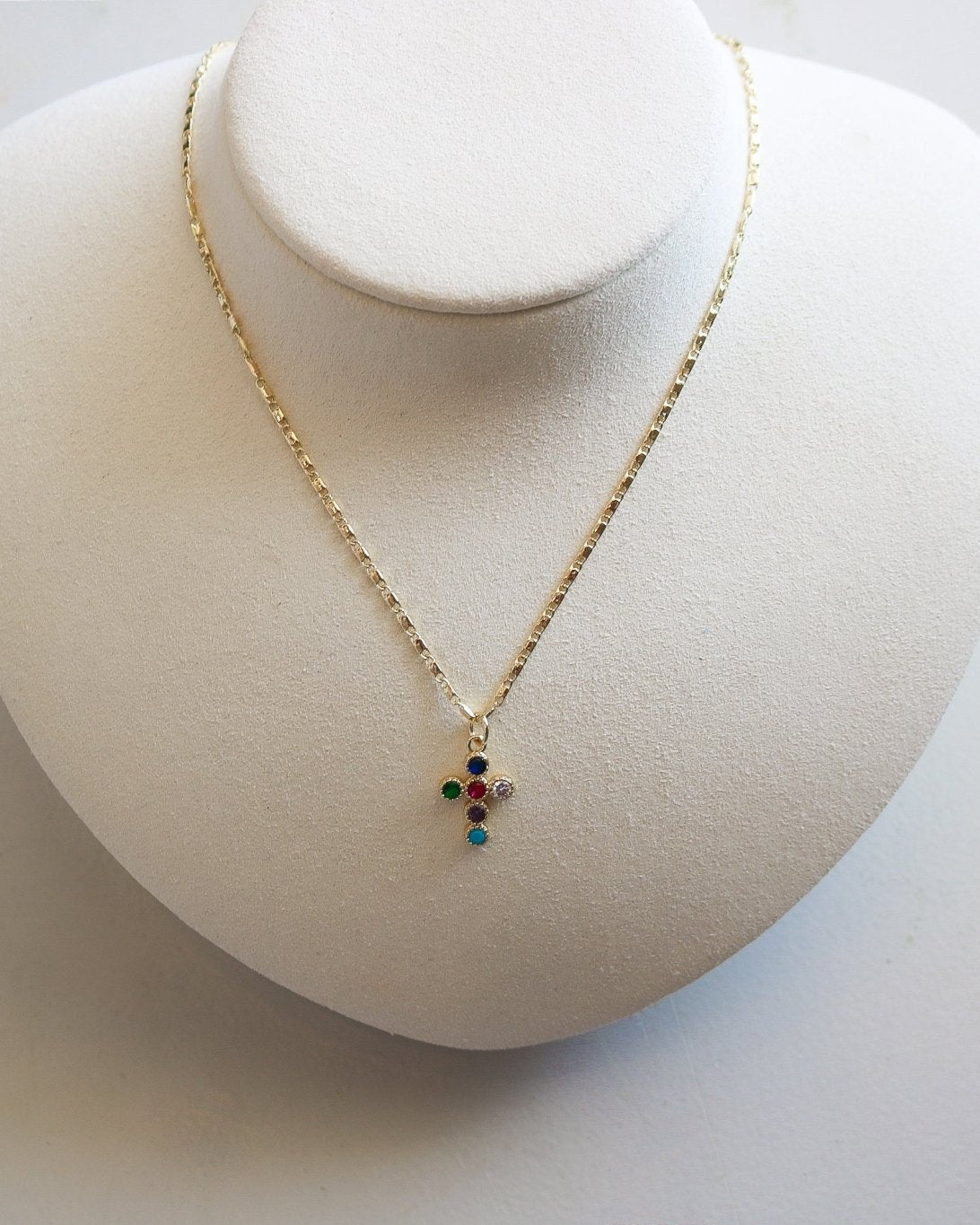 Bubble Cross Necklace - Olive You BoutiqueGemelli233075Bubble Cross Necklace