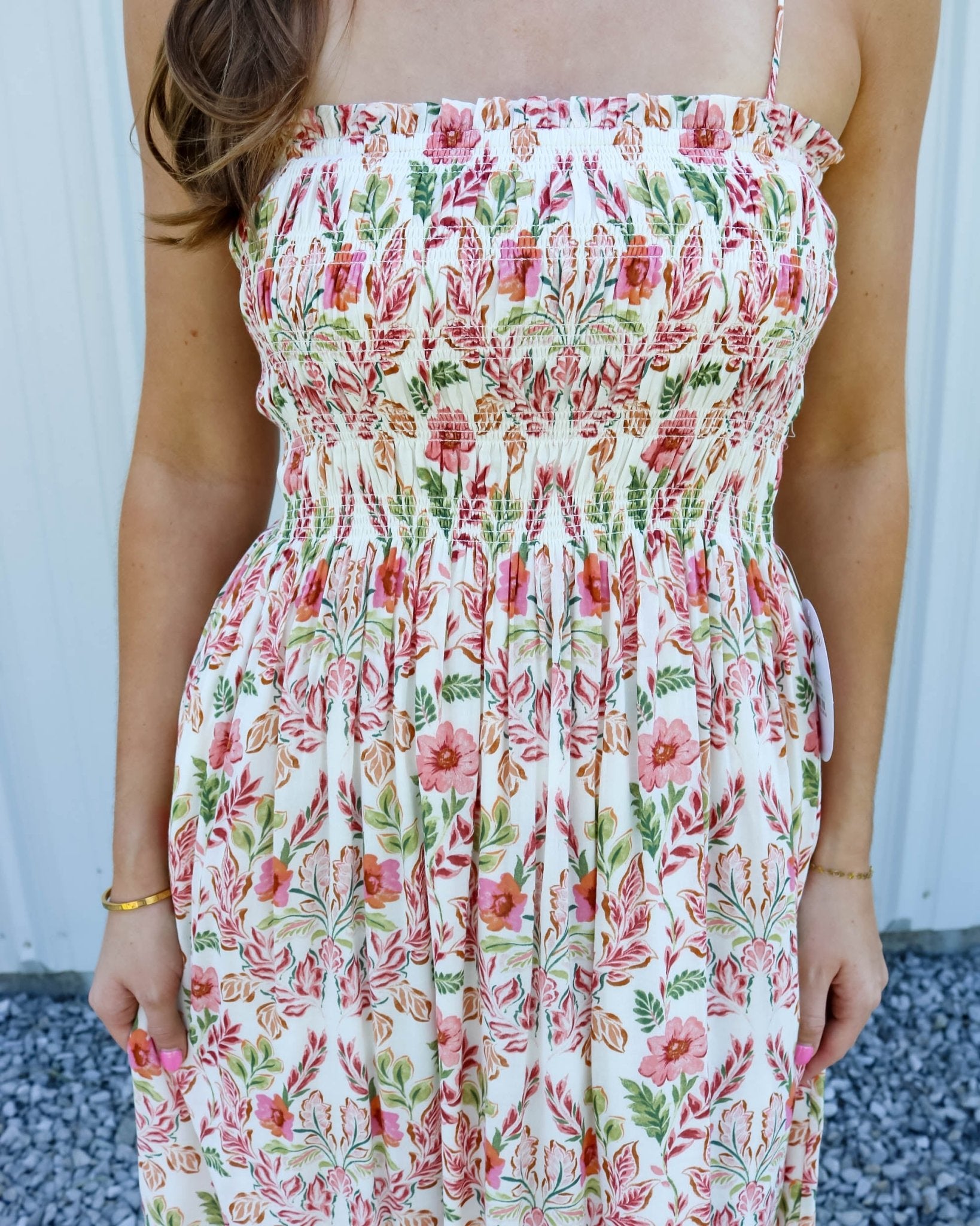 Cornelia Ami Floral Midi Dress - Olive You BoutiqueZ SUPPLY230390ZD262901