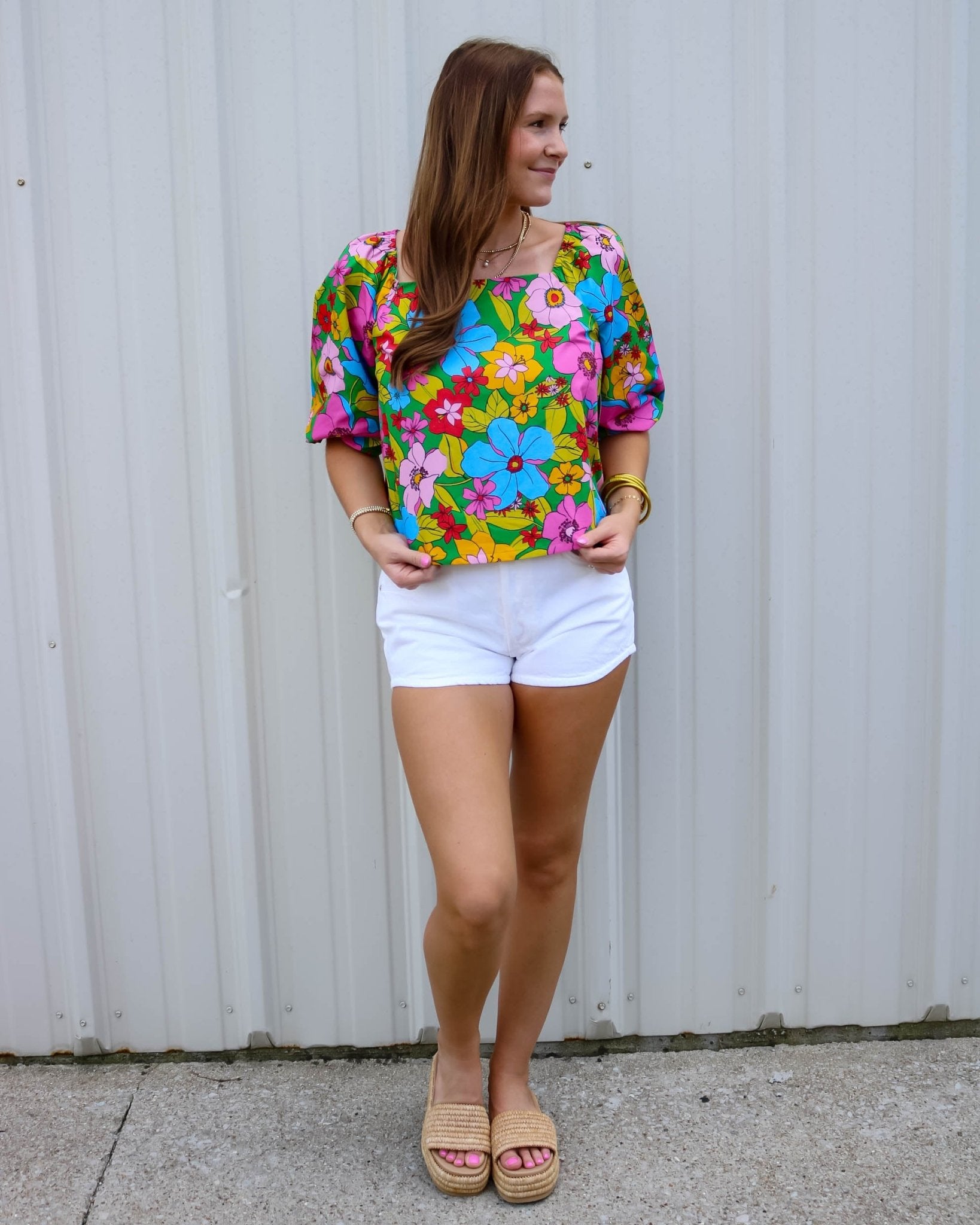 Garden Party Floral Blouse - Olive You BoutiqueOLIVE YOU234086FT22356