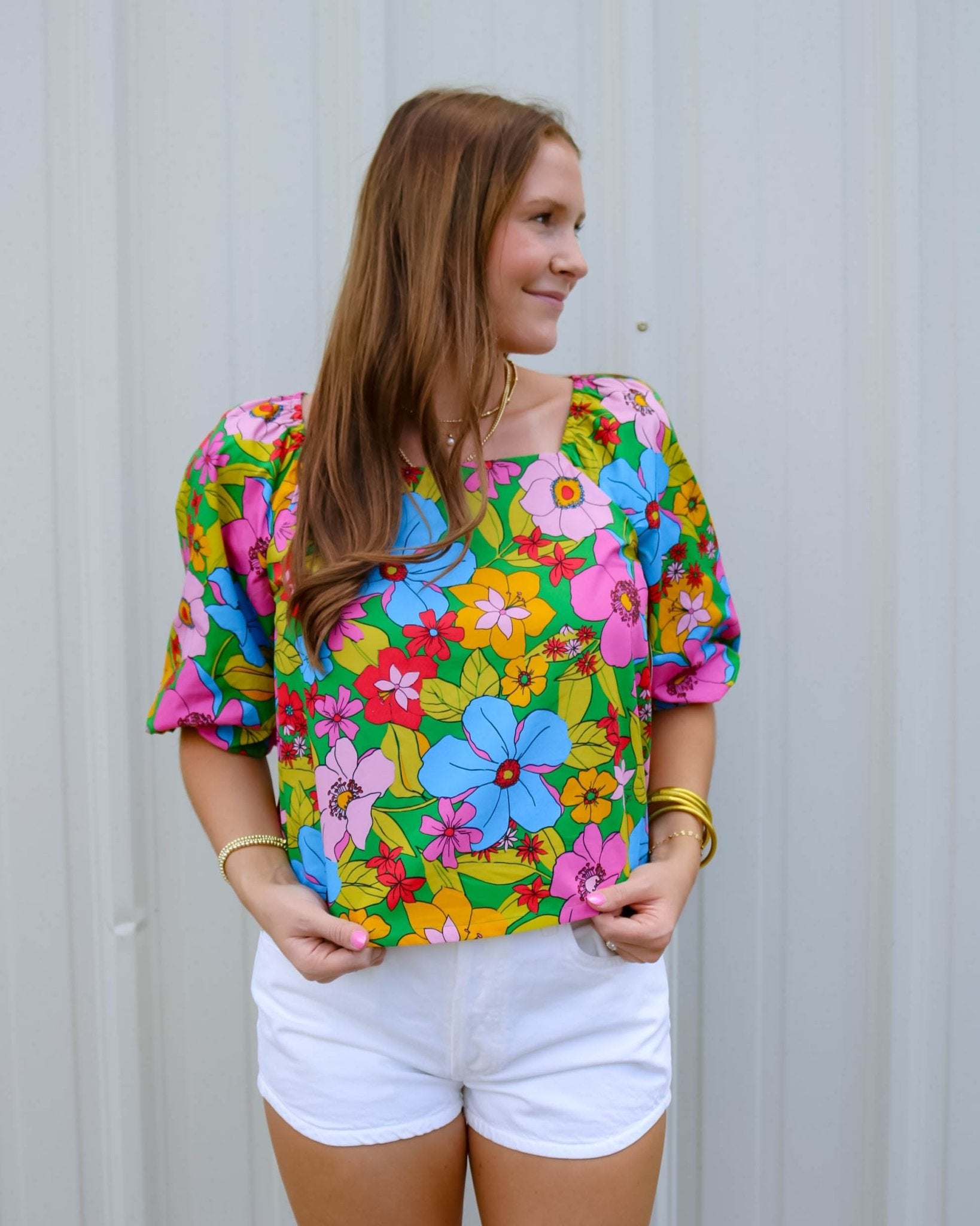 Garden Party Floral Blouse - Olive You BoutiqueOLIVE YOU234086FT22356
