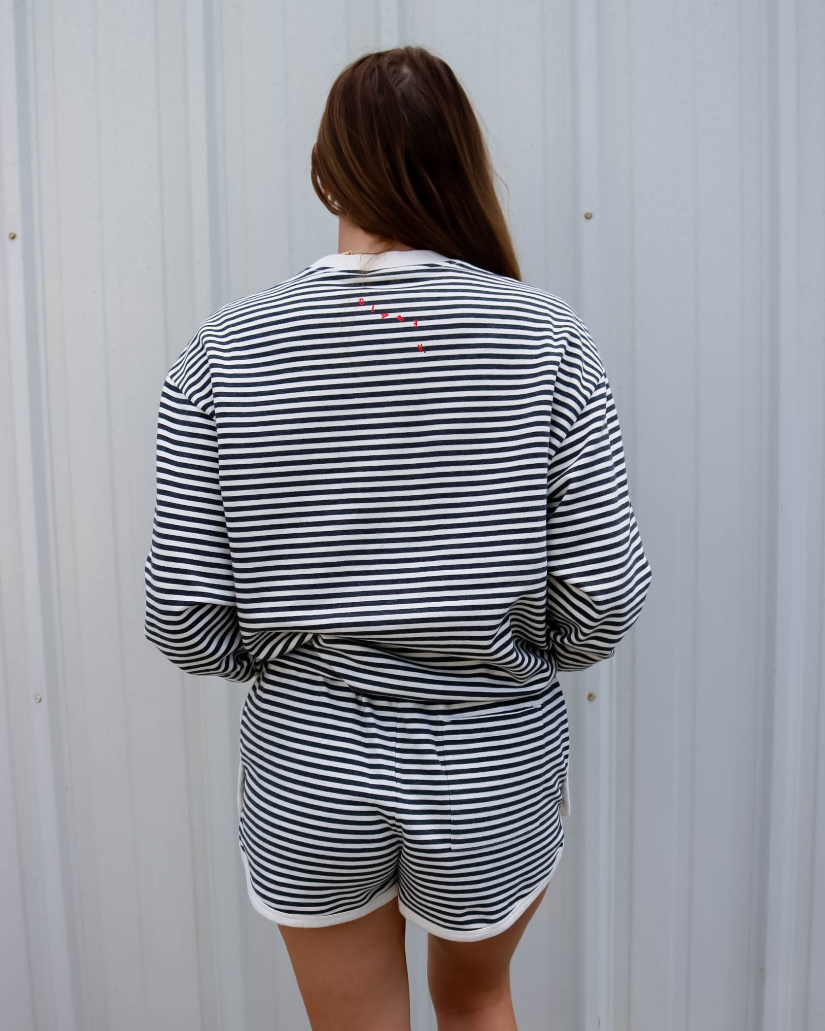 Le Jogging Stripe Short - Olive You BoutiqueClare V.230852CVA1000367