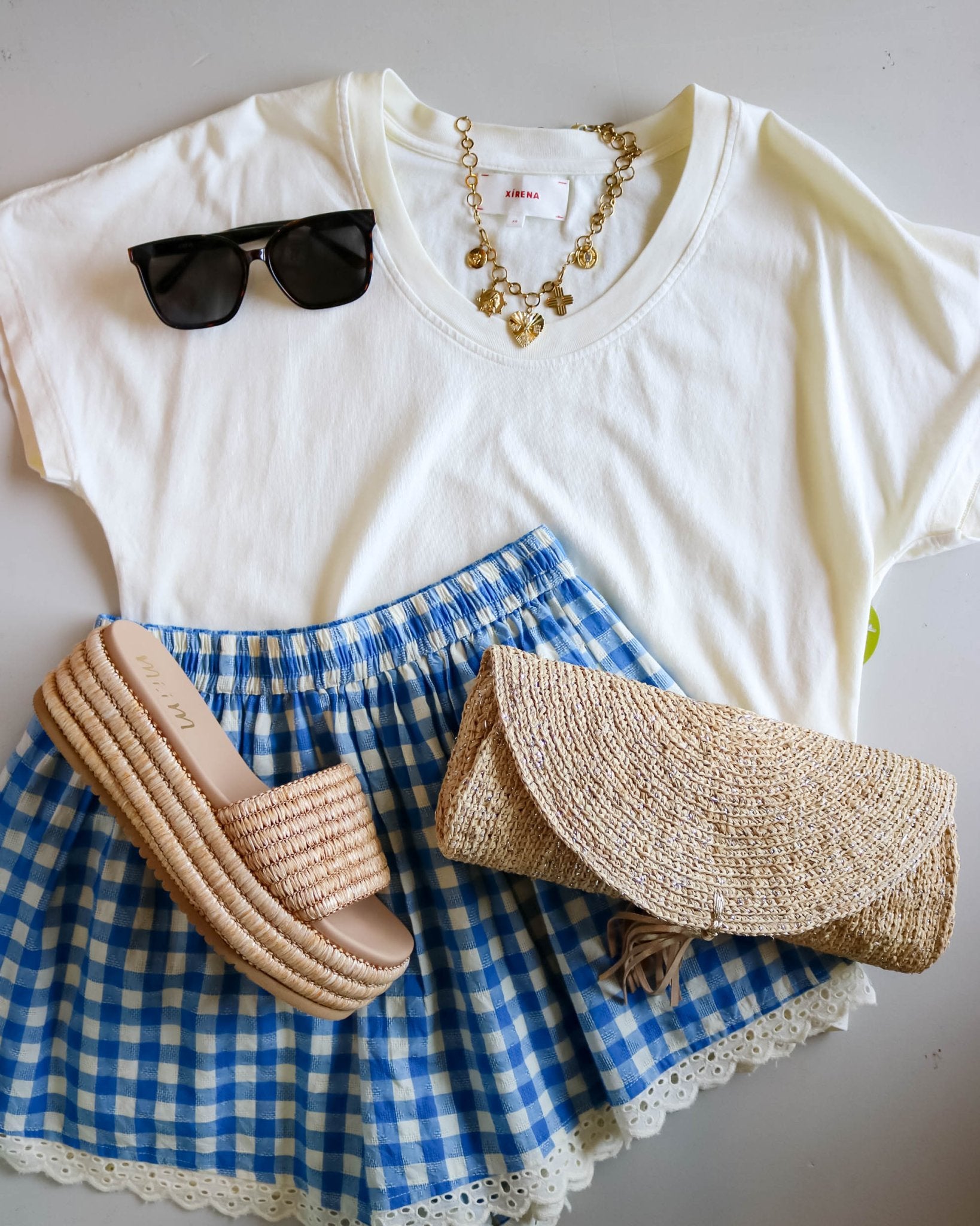 Gingham Willa Short - Olive You BoutiqueSUNSHINE TIENDA234972BOT-WIL-BG