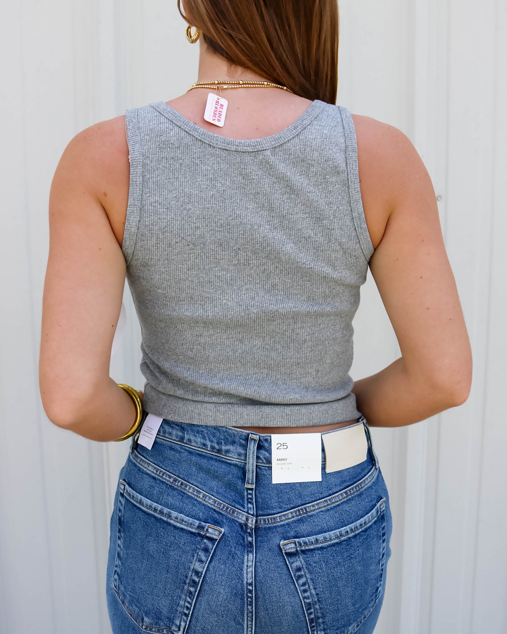 V-Neck Blondie Tank - Olive You BoutiquePERFECTWHITETEE218539T29-MARIA