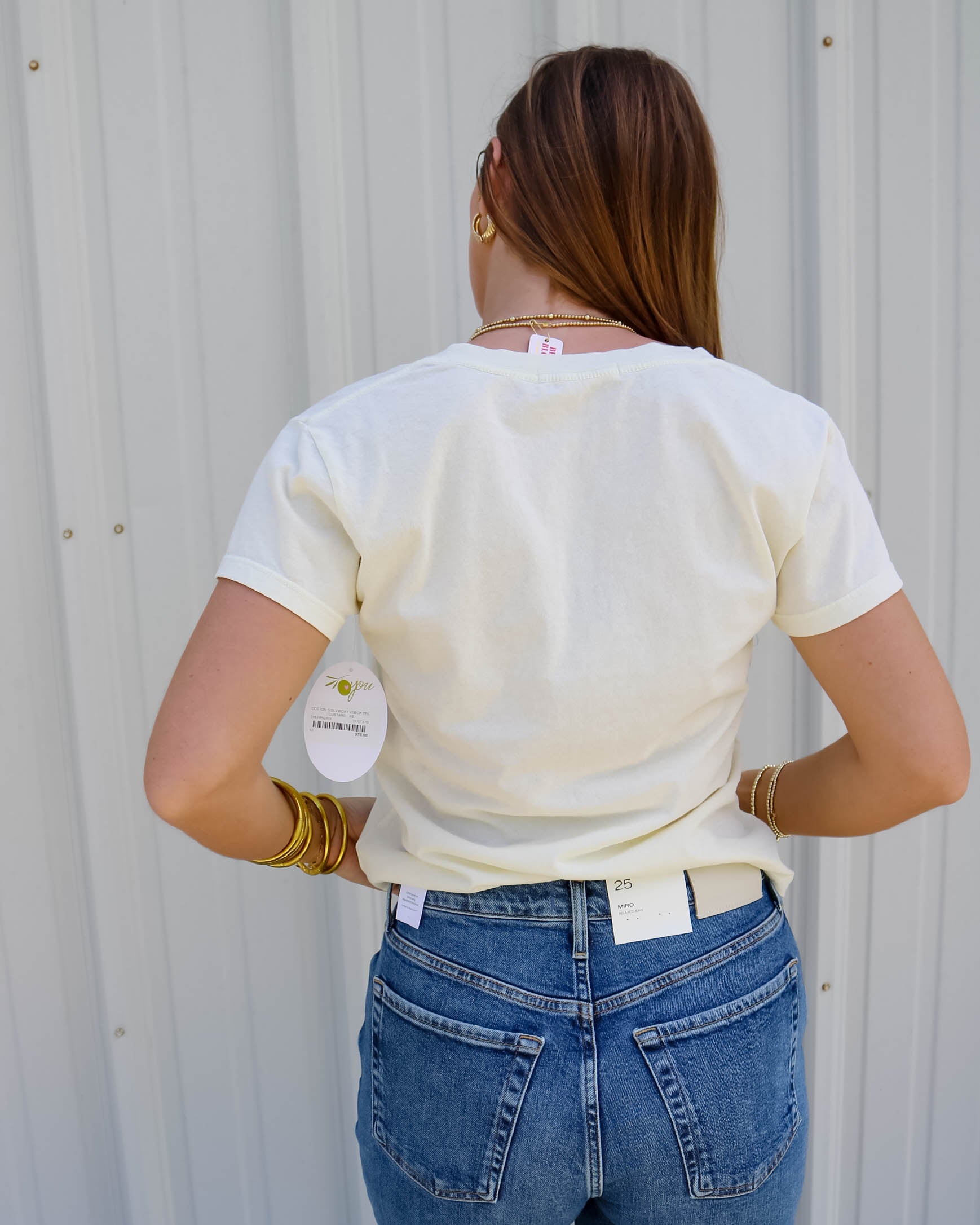 Cotton Boxy V-Neck Tee - Olive You BoutiquePERFECT WHITE TEE227840T69-HENDRIX-1