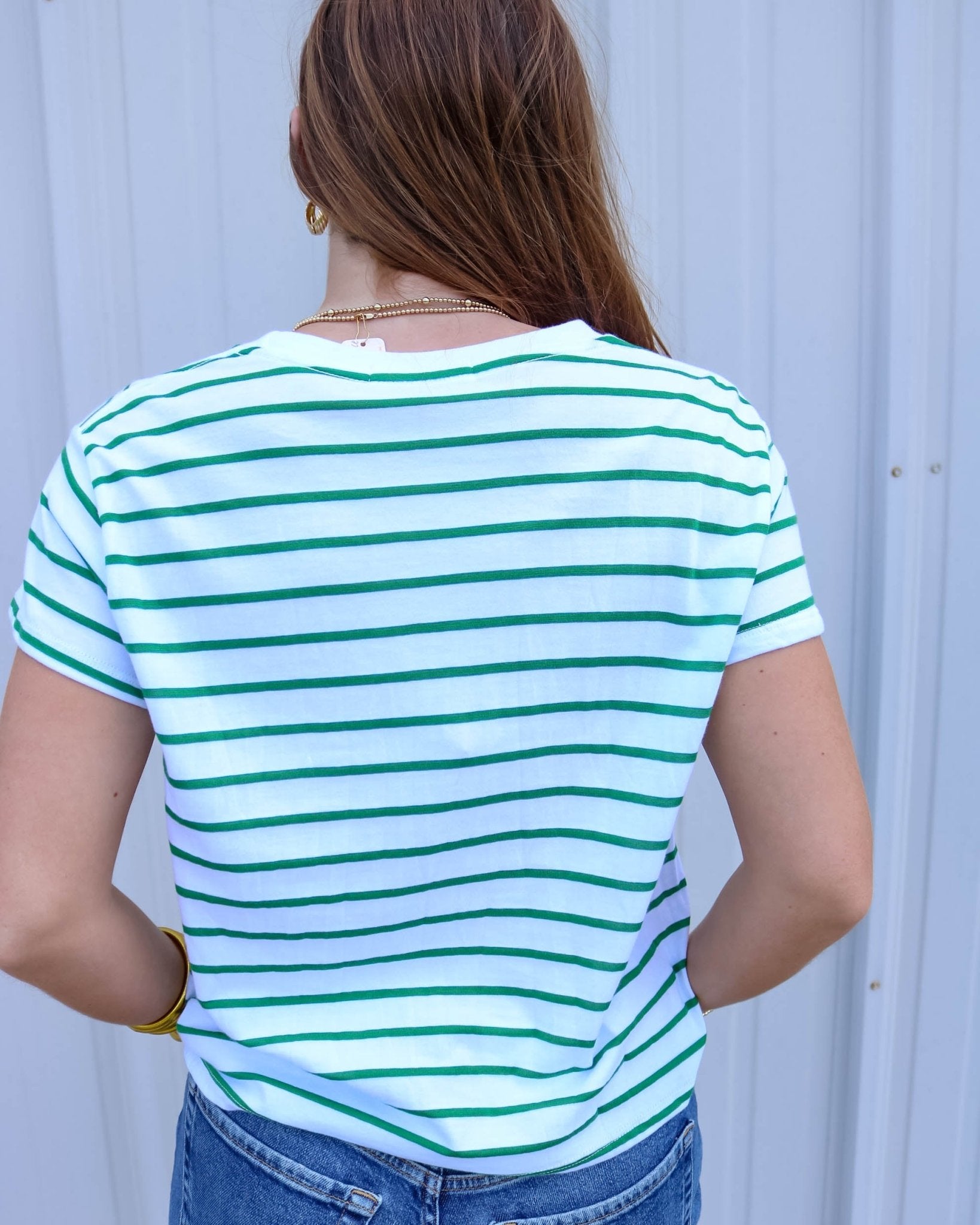 Jersey Stripe Boxy Tee - Olive You BoutiquePERFECTWHITETEE227928T321-EVERETT