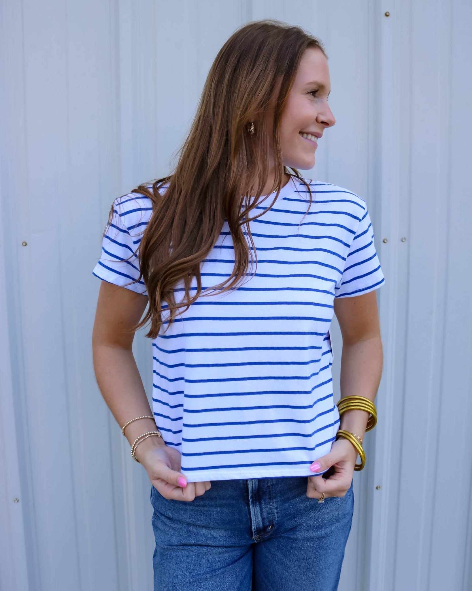 Jersey Stripe Boxy Crewneck Tee - Olive You BoutiquePERFECTWHITETEE227848T321-EVERETT