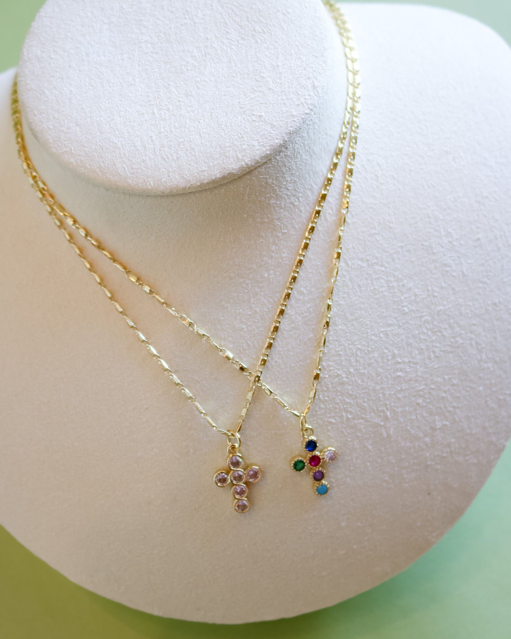 Bubble Cross Necklace - Olive You BoutiqueGemelli233075Bubble Cross Necklace