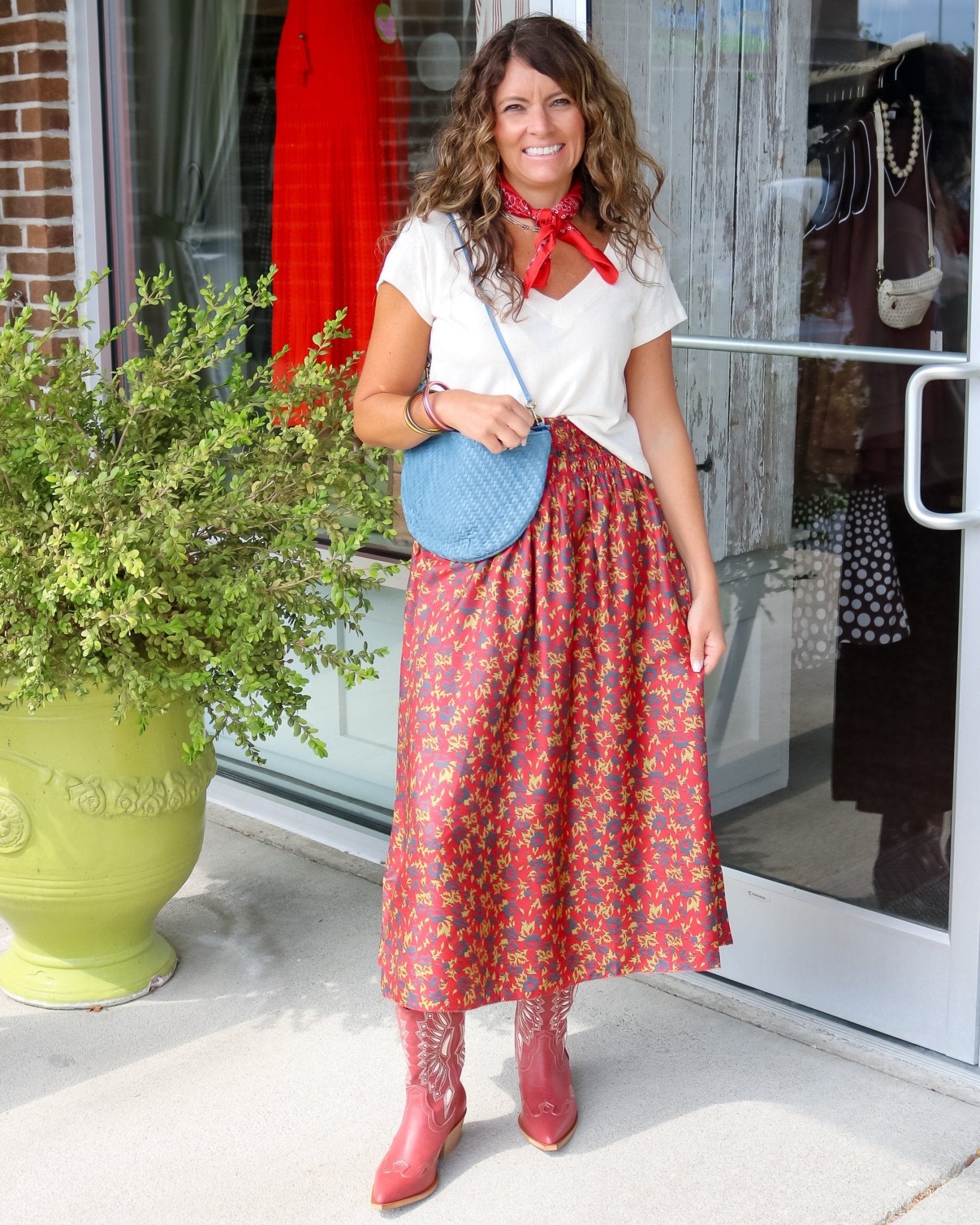 The Canary Skirt- Guilded Poppy - Olive You BoutiqueTHE GREAT235915K123054