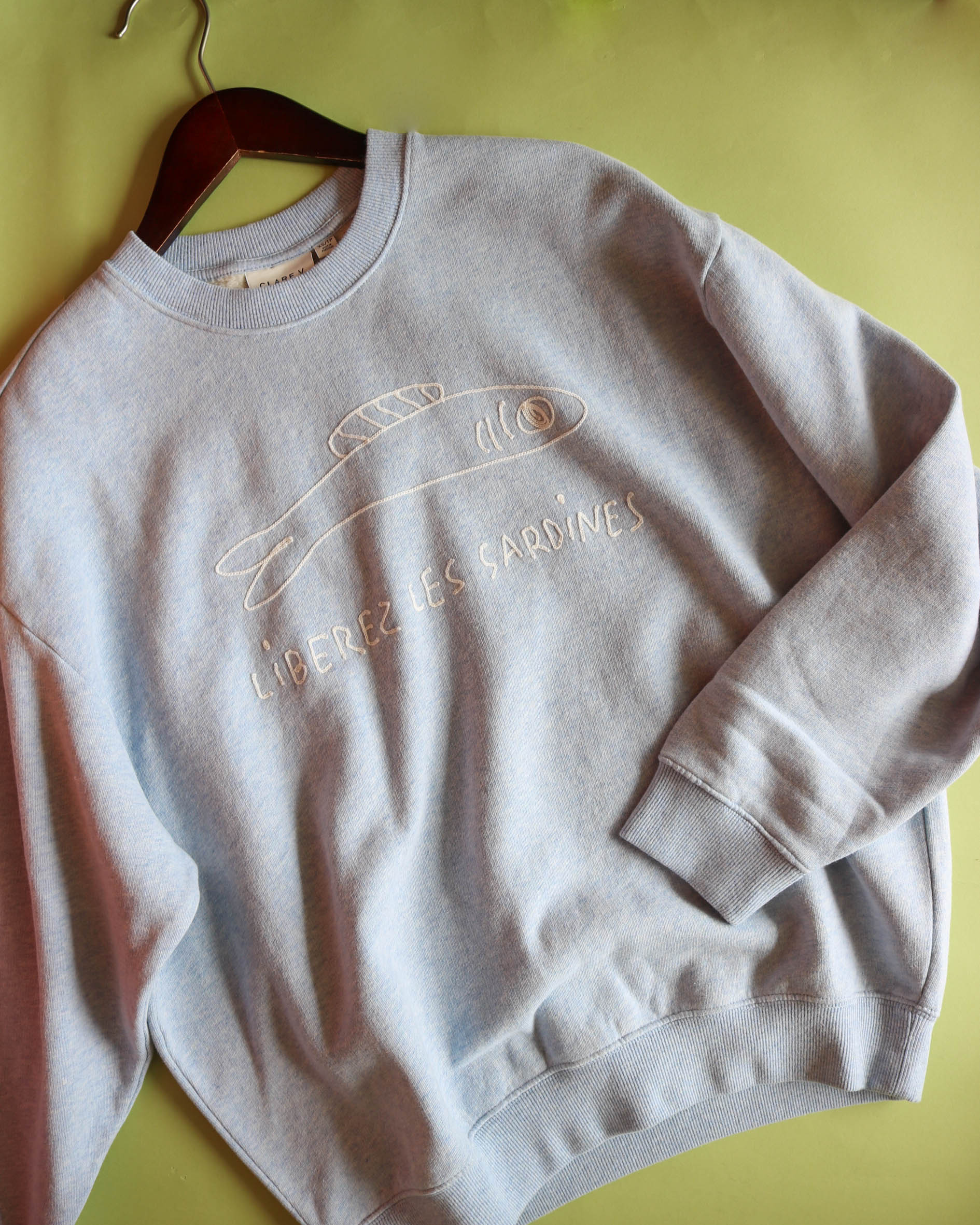 Oversized Sweatshirt Liberez Les Sardines - Olive You BoutiqueClare V.230969CVA1000712