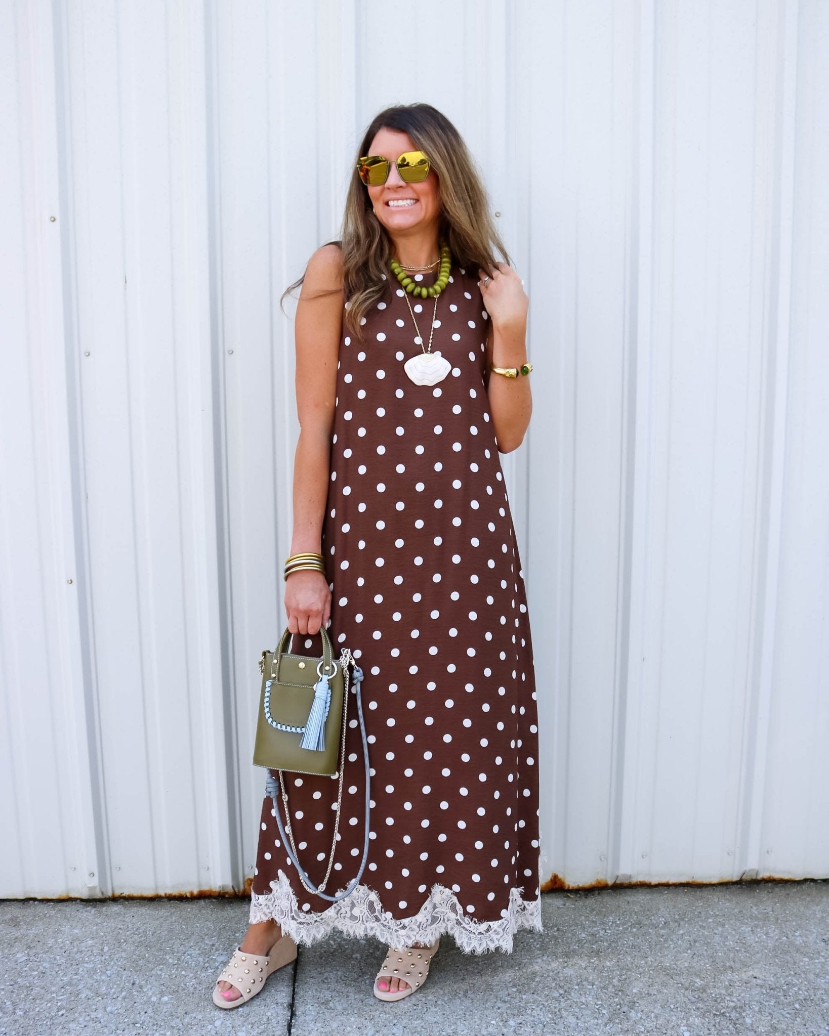Dotted Lace Dress - Olive You BoutiqueOLIVE YOU235078D32169