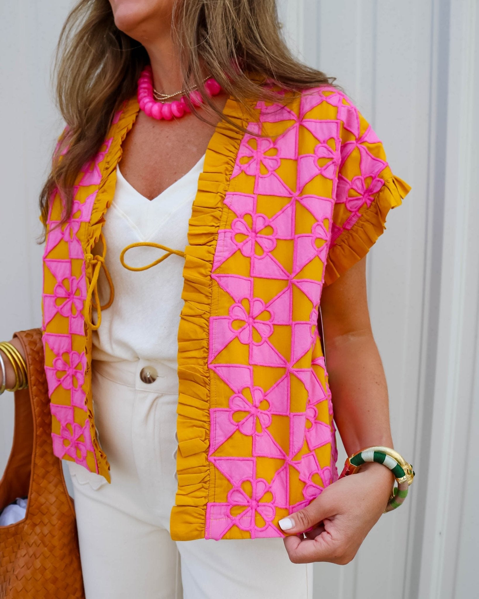 Appliqué Ruffles Vest - Olive You BoutiqueIVY JANE231278121187