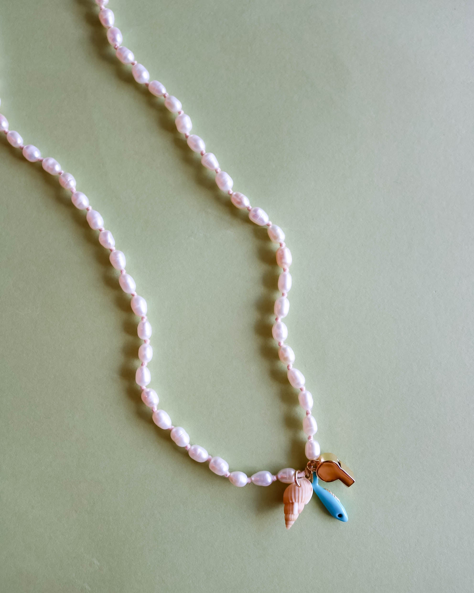 Freshwater Pearl Charm Necklace 18" - Olive You BoutiqueClare V.230988CVJ1000811