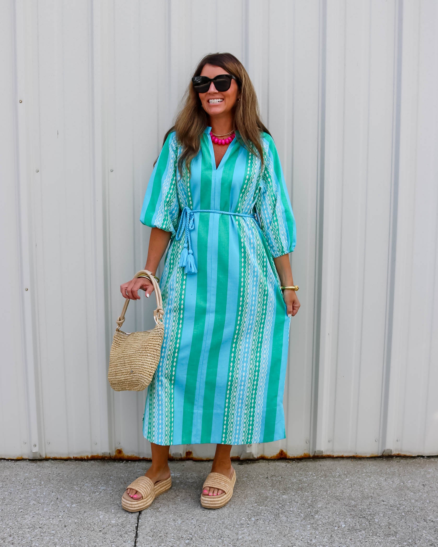 Coastal Tide Midi Dress - Olive You BoutiqueUNCLE FRANK23058075739