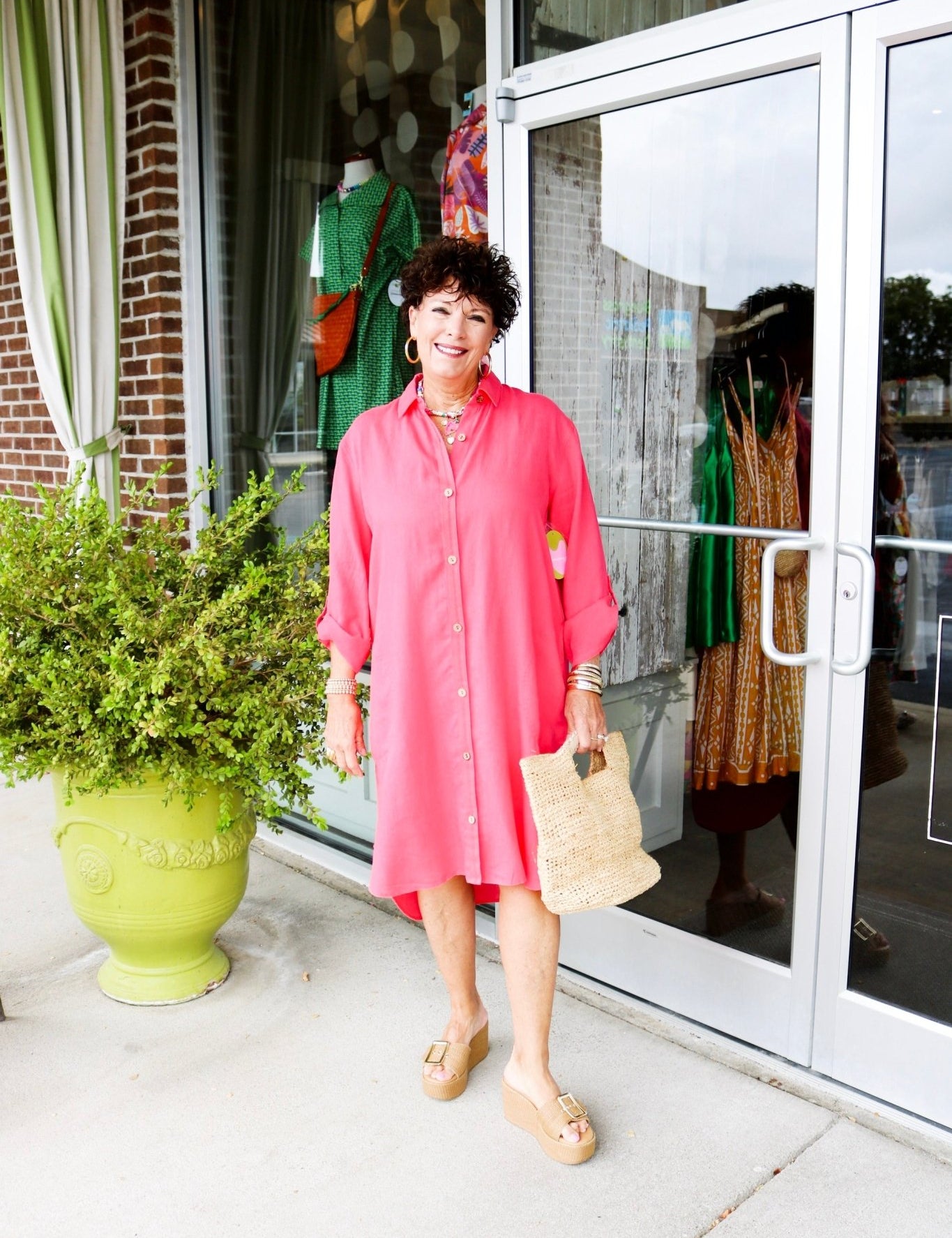 Linen Shirt Dress - Olive You BoutiqueESCAPE BY HABITAT23083283124