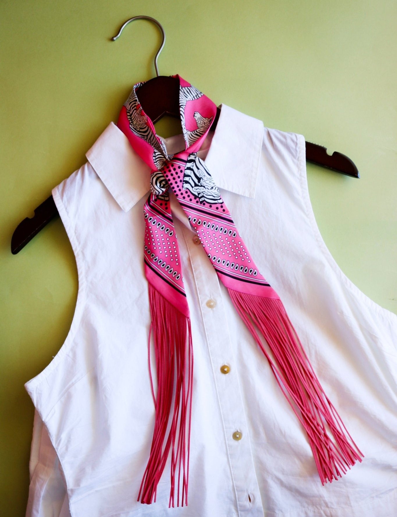 Frilly Scarf - Pink Zebra - Olive You BoutiqueGemelli235717Frilly Scarf - Pink Zebra