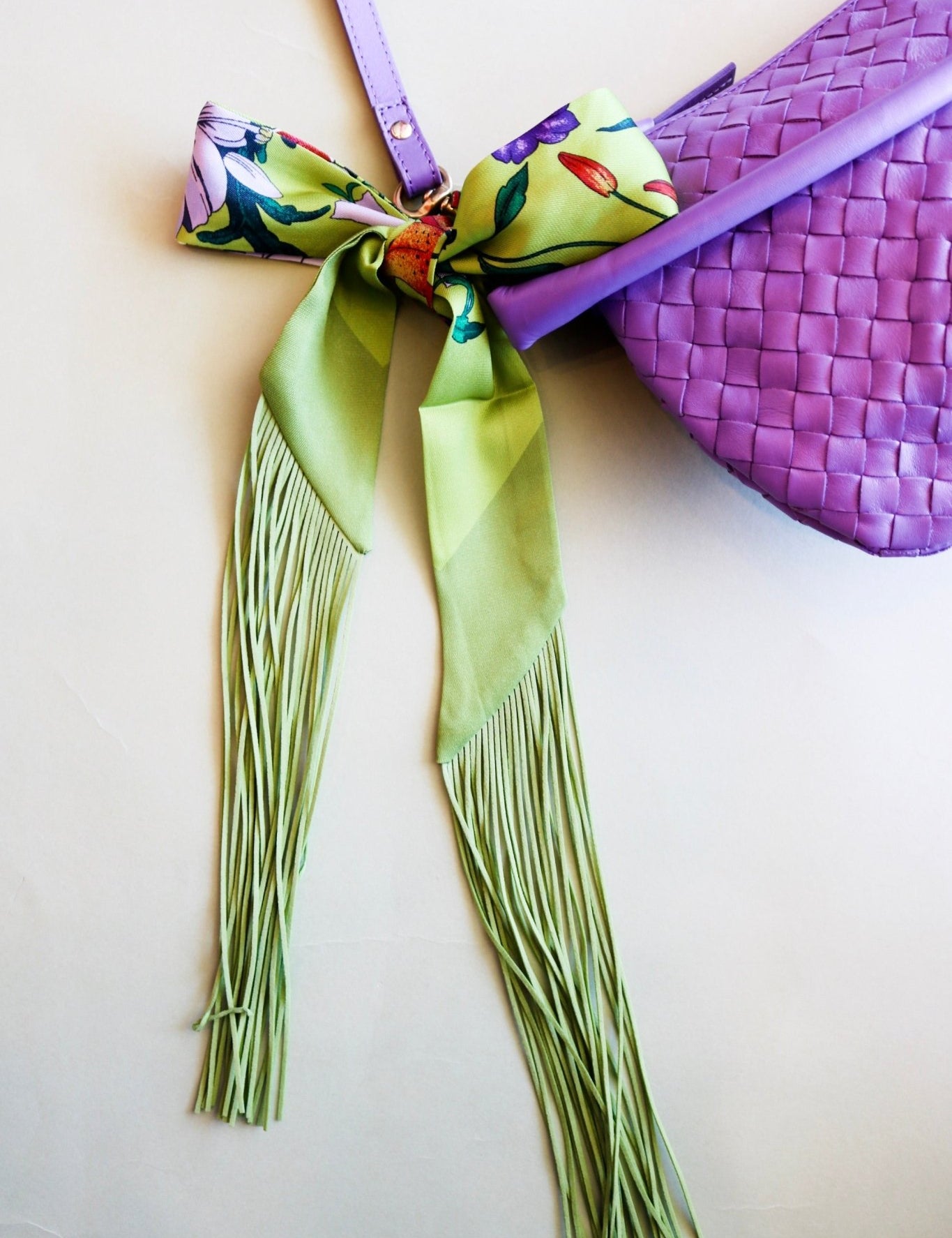 Frilly Scarf - Green Floral - Olive You BoutiqueGemelli235716Frilly Scarf - Green Floral