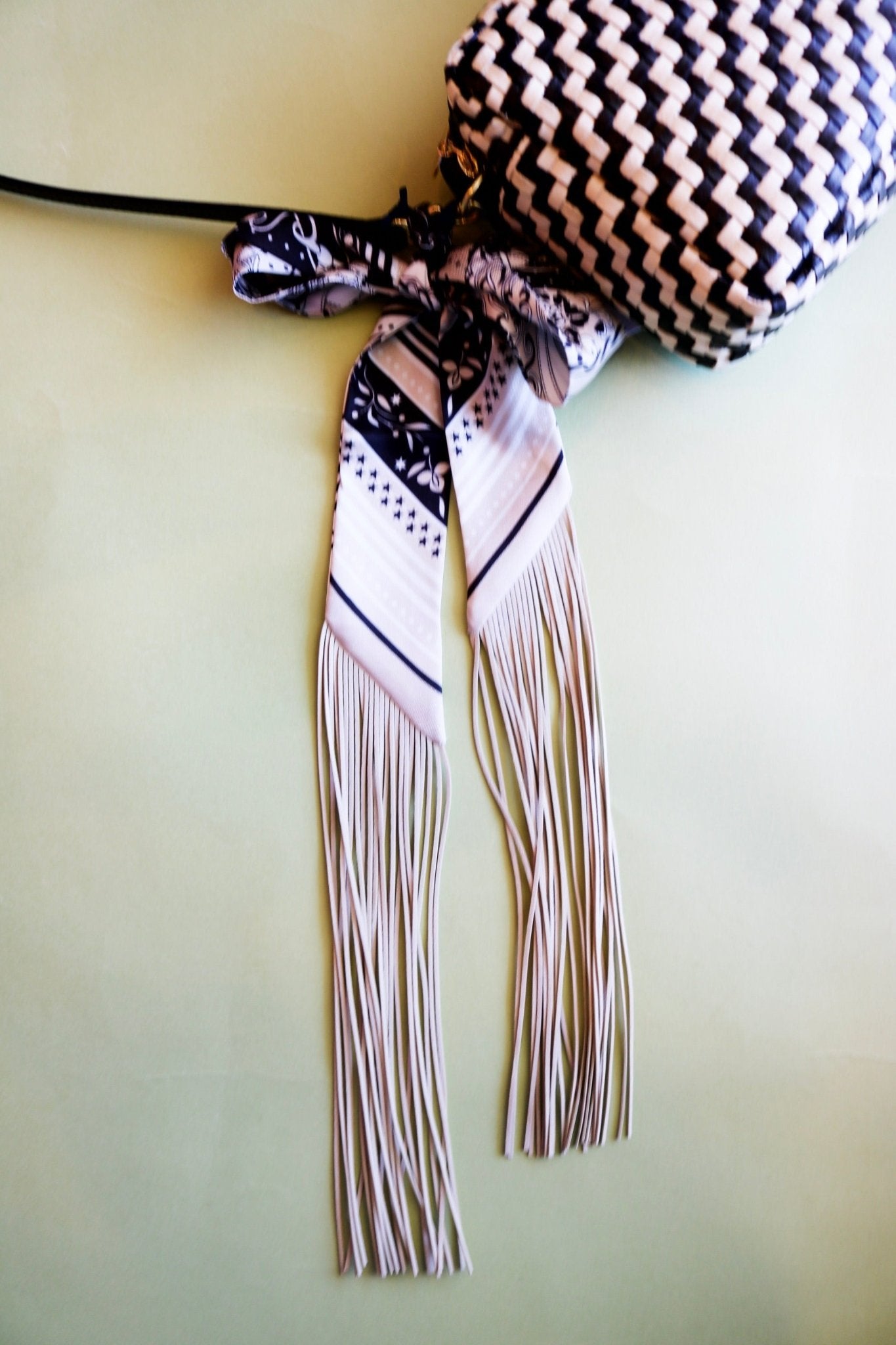 Frilly Scarf - Black/Cream - Olive You BoutiqueGemelli235724Frilly Scarf - Black/Cream