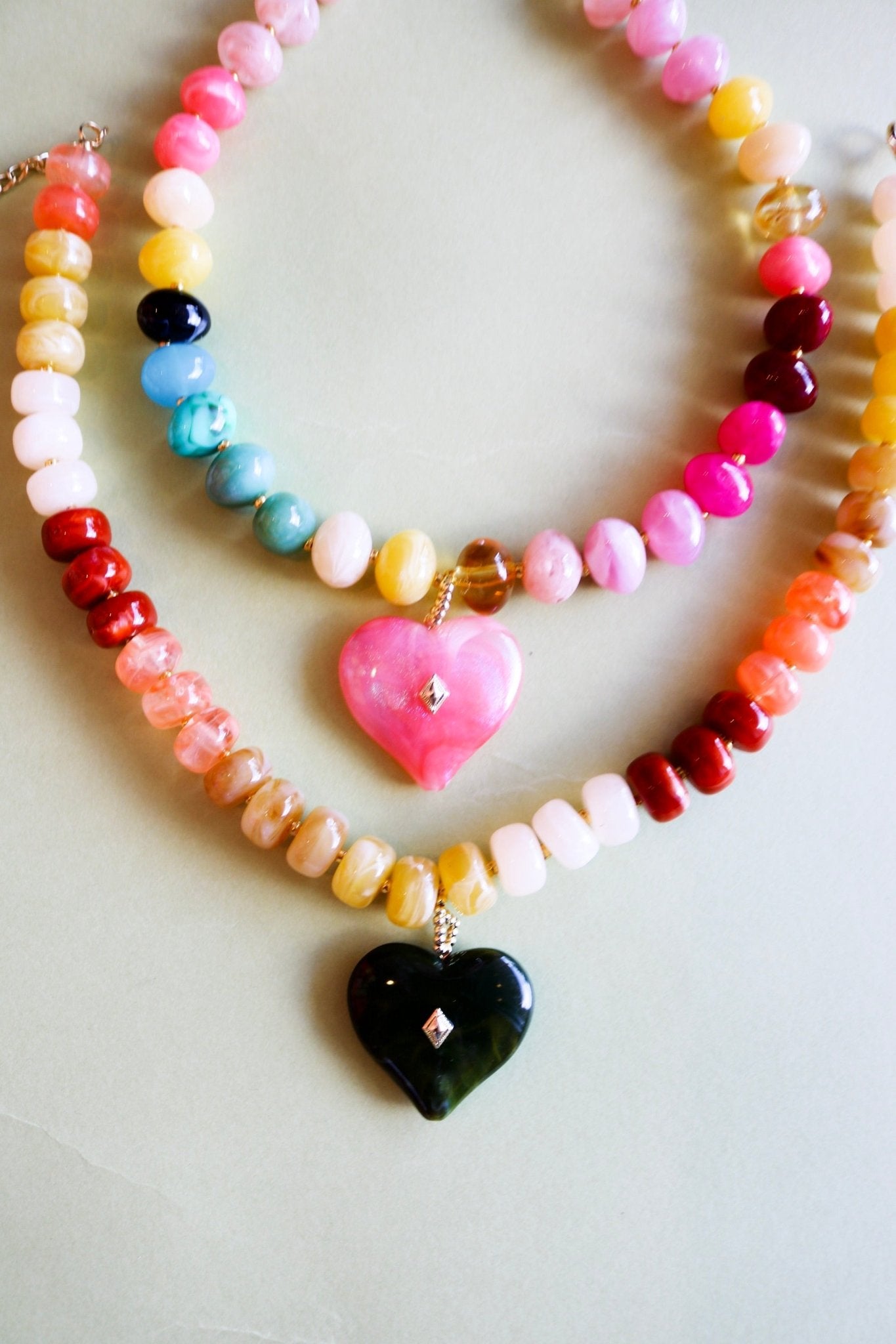 Trisha Heart Necklace - Multi - Olive You BoutiqueGemelli235692Trisha Heart - Multi