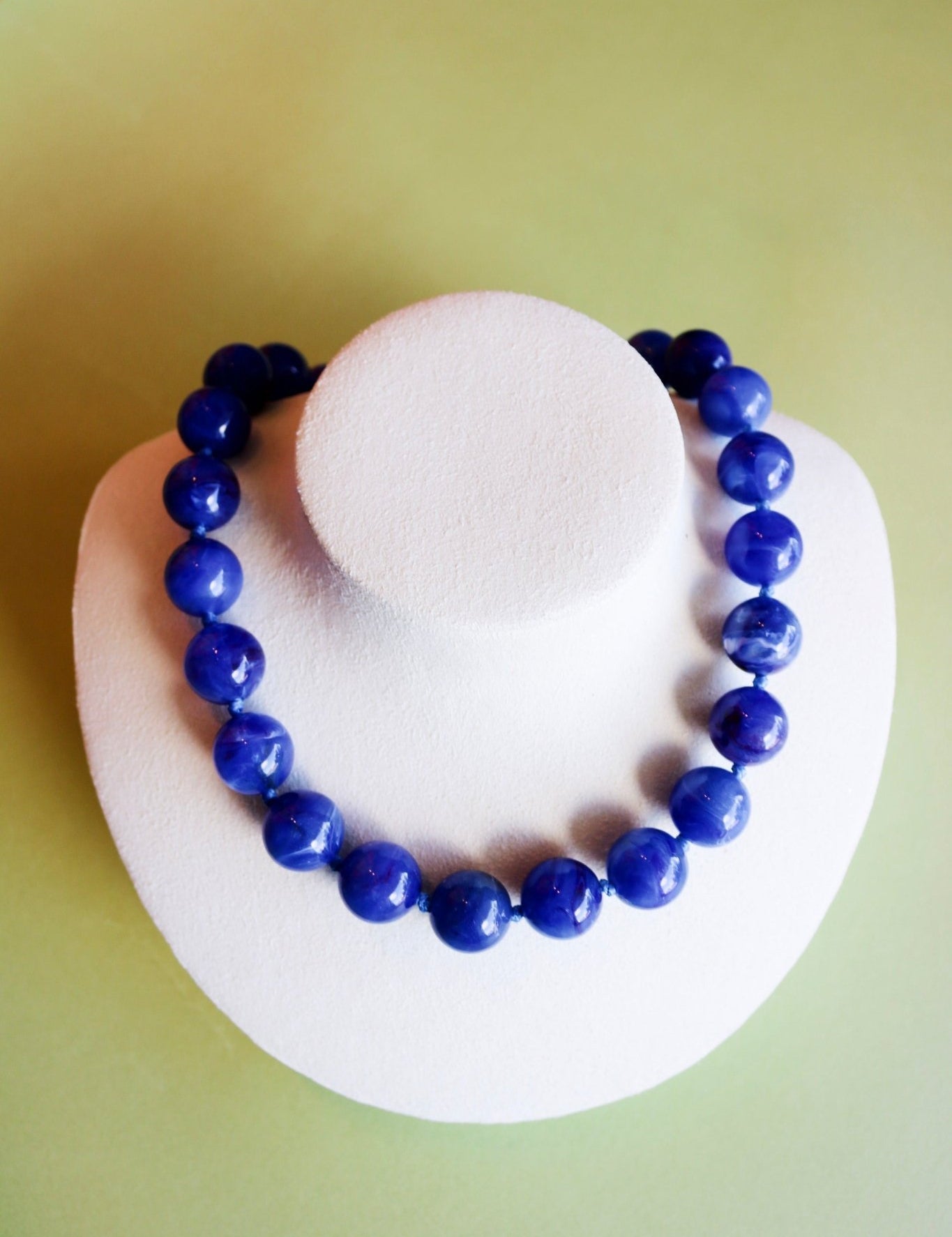 Mabry Necklace - Cobalt Blue Marble - Olive You BoutiqueGemelli235706Mabry - Cobalt Blue Marble