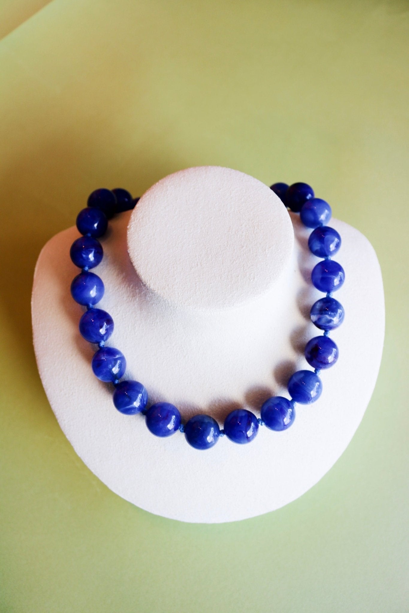 Mabry Necklace - Cobalt Blue Marble - Olive You BoutiqueGemelli235706Mabry - Cobalt Blue Marble