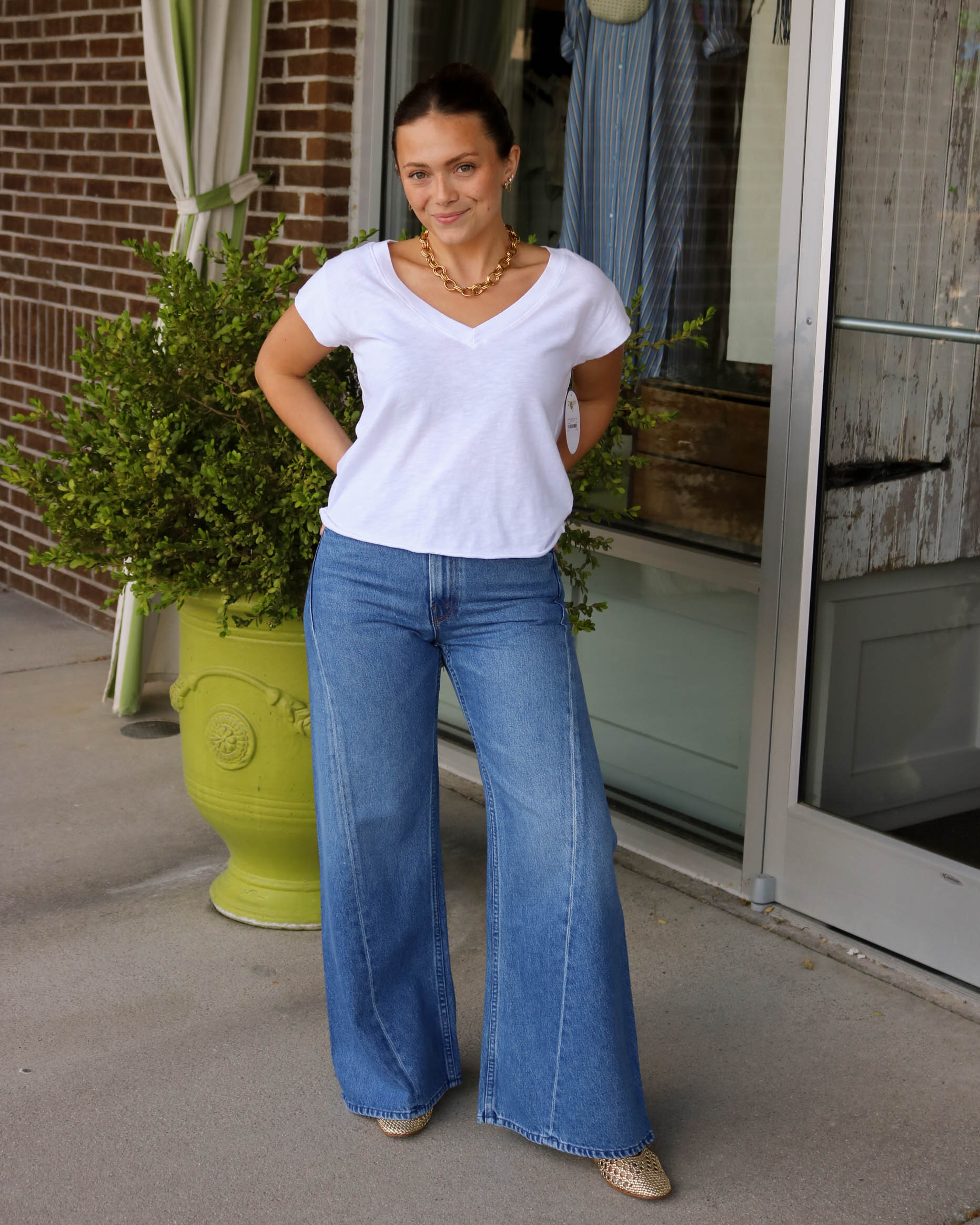 Lil Lemon Twist Skimp - Olive You BoutiqueMOTHER DENIM232699P1355-1321