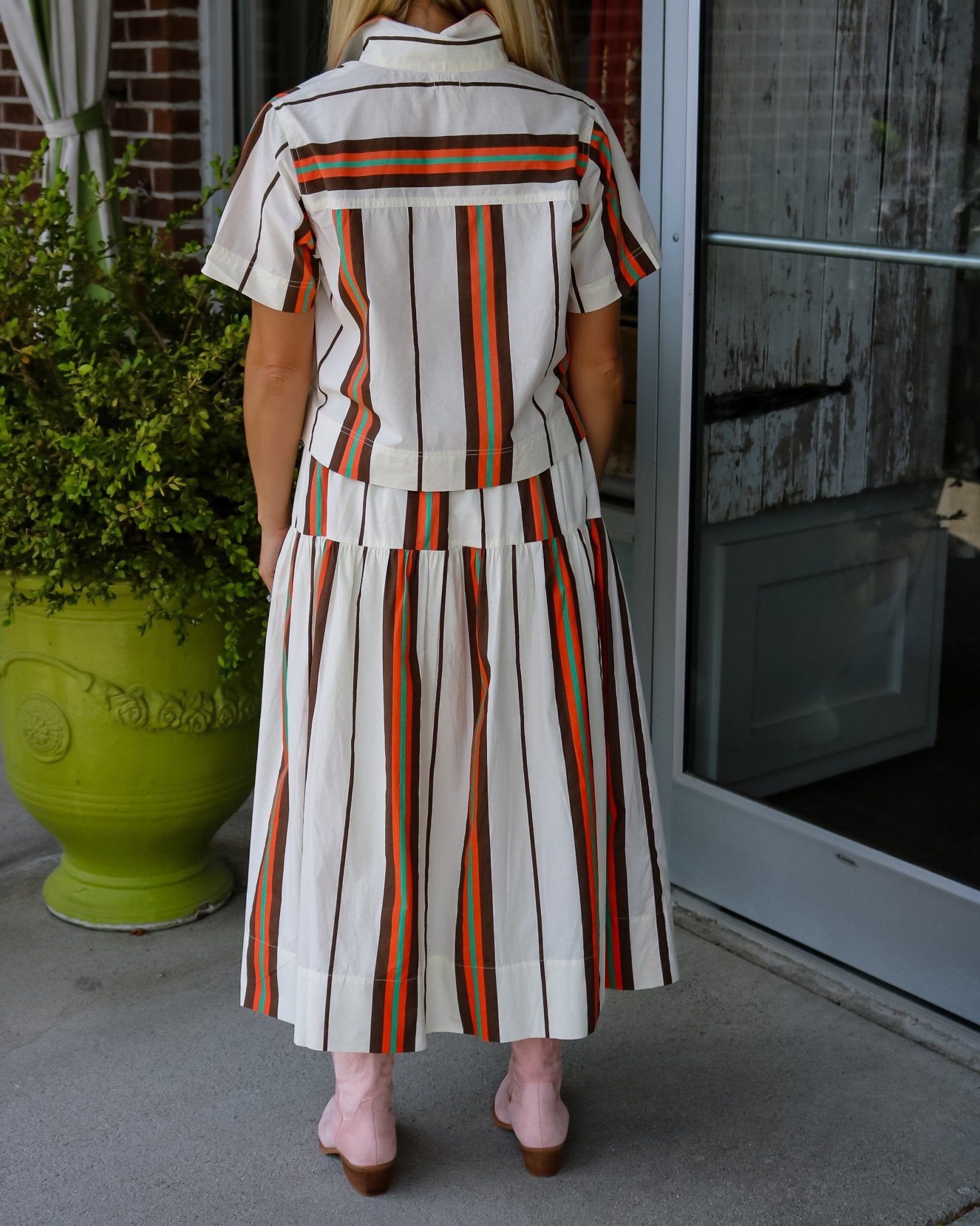 Vintage Stripe Palmer Top - Olive You BoutiqueSUNSHINE TIENDA236056TOP-PAL-VC