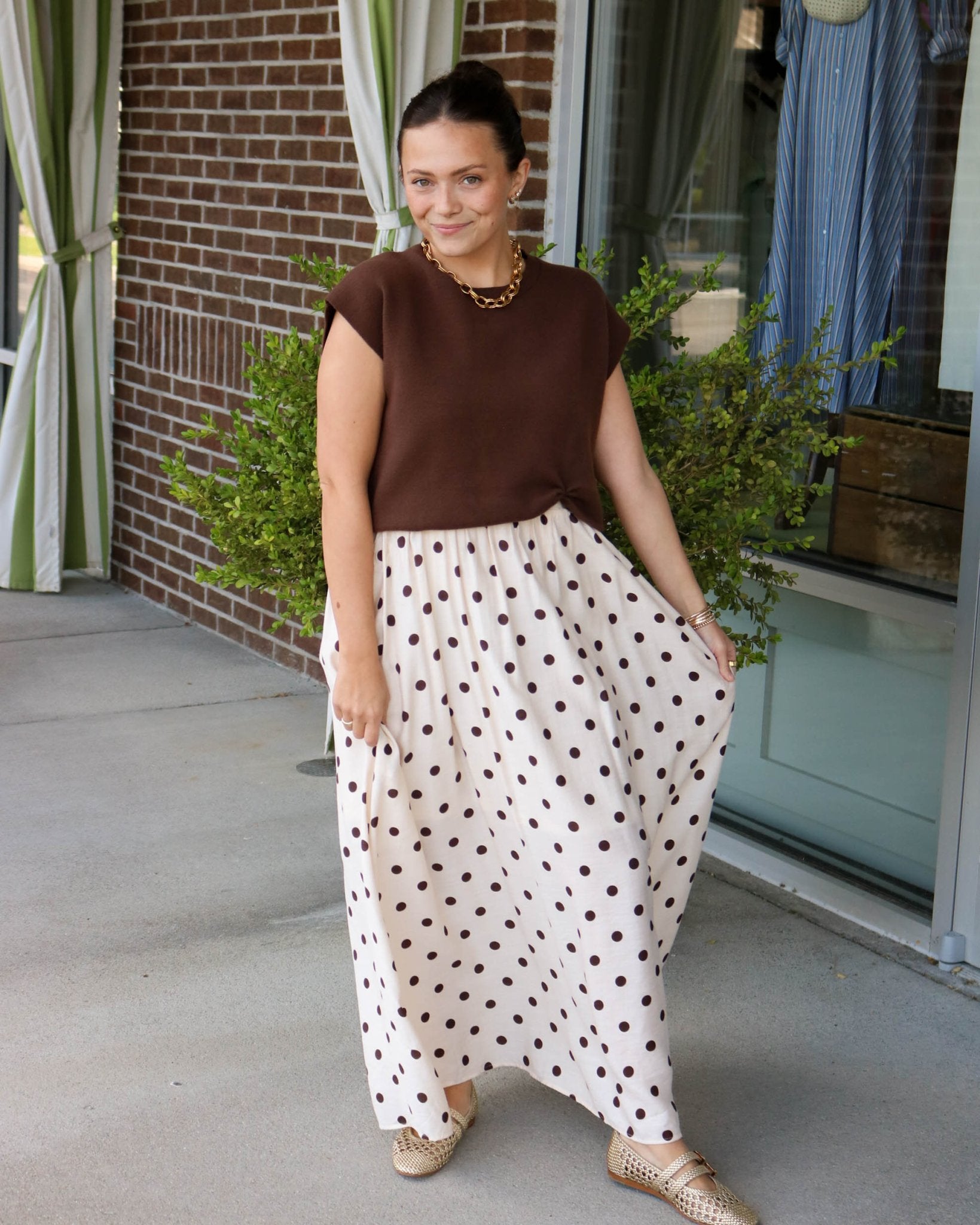 Dotted Sweater Top Midi Dress - Olive You BoutiqueOLIVE YOU235084D31521