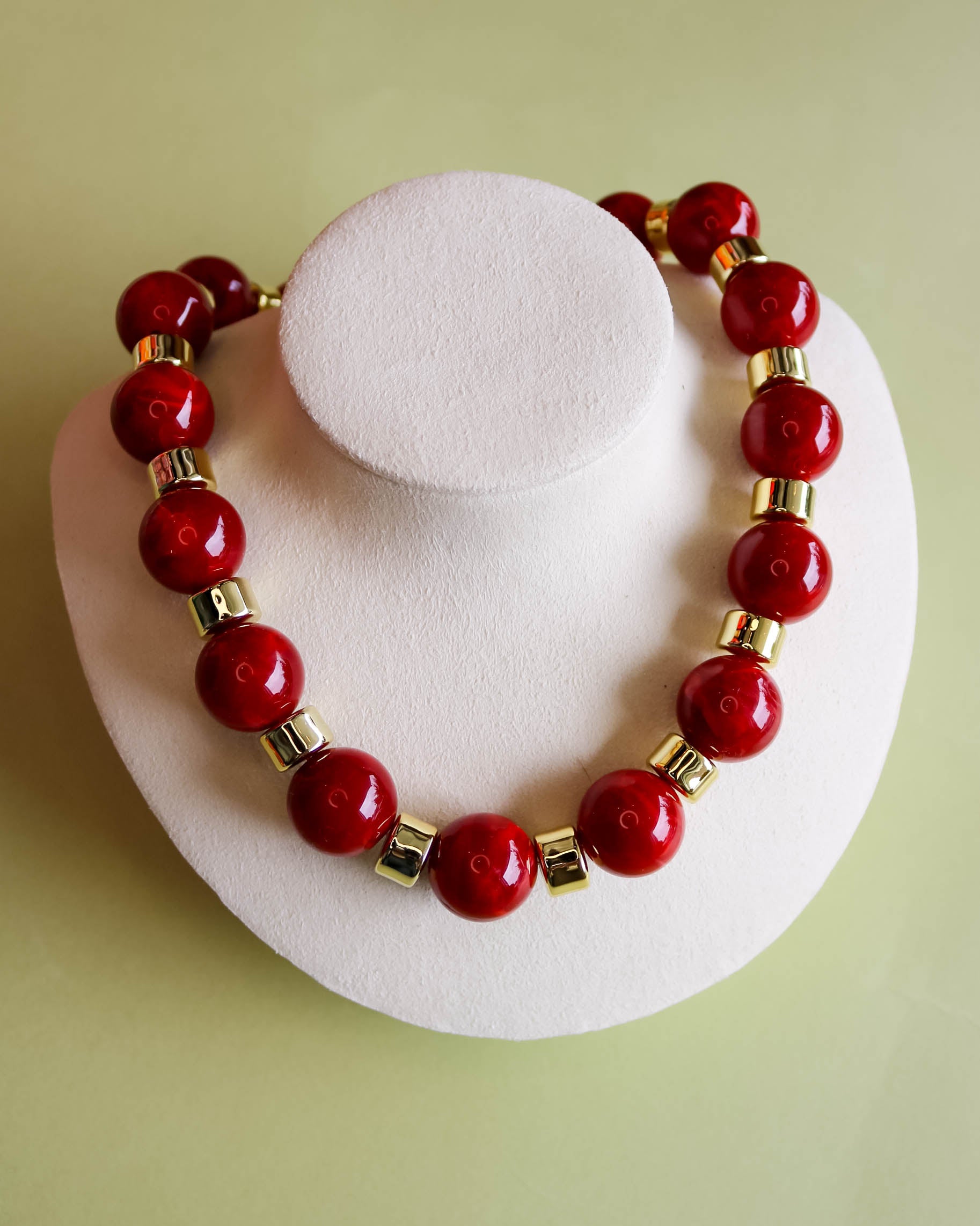 Jessica Beaded Necklace - Red - Olive You BoutiqueGemelli235811Jessica - Red