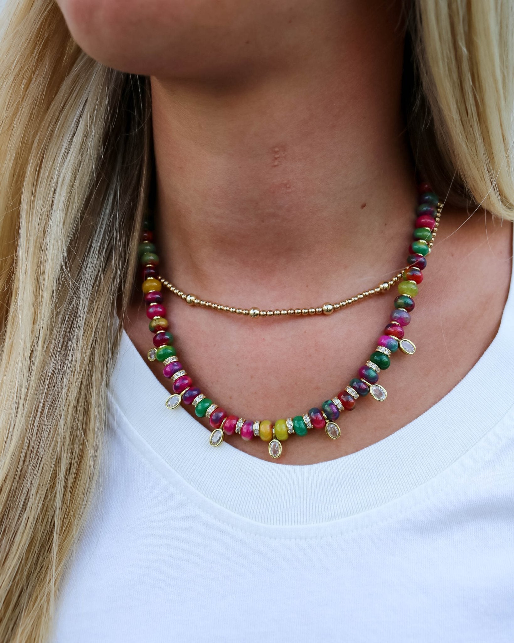 Jupiter Necklace - Dark Multi - Olive You BoutiqueGemelli235812Jupiter - Dark Multi