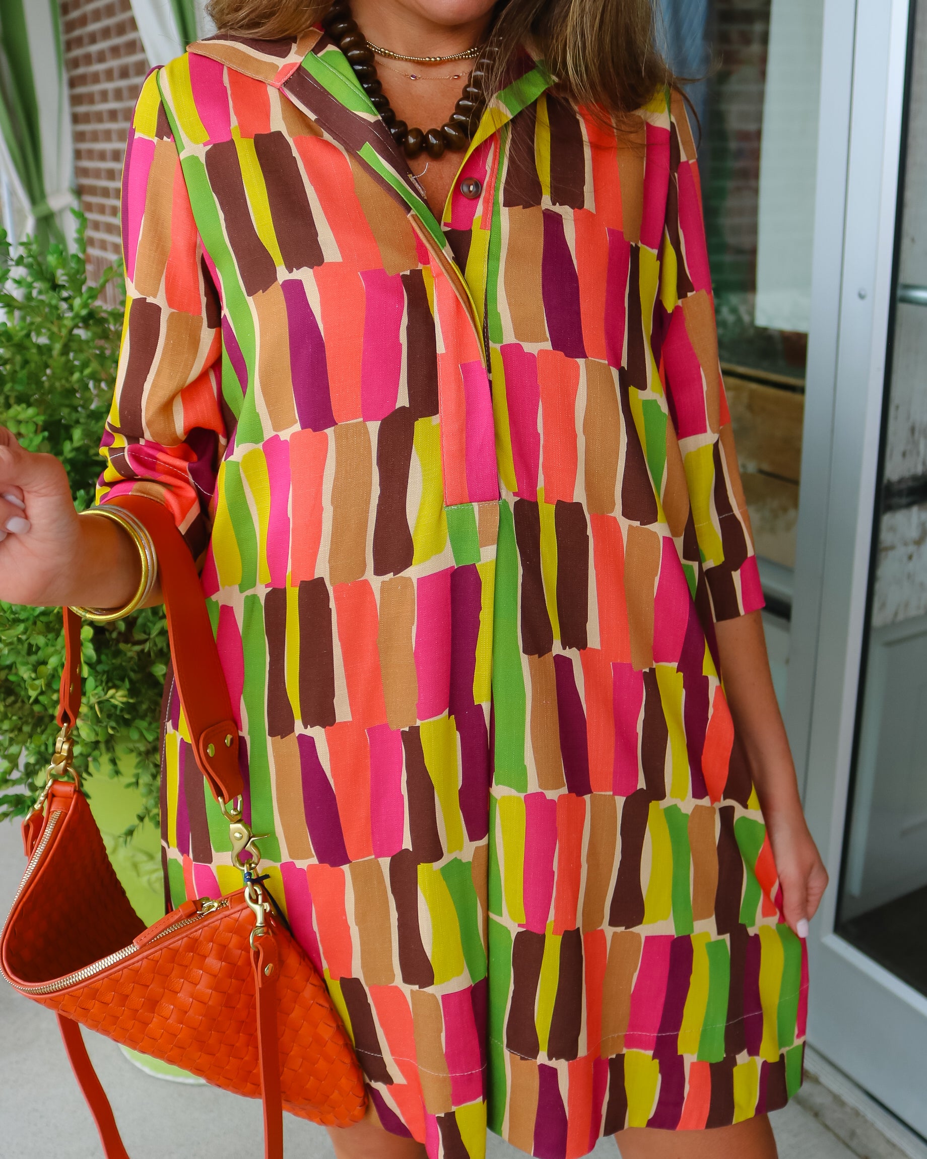 Color Blocks Shift Dress